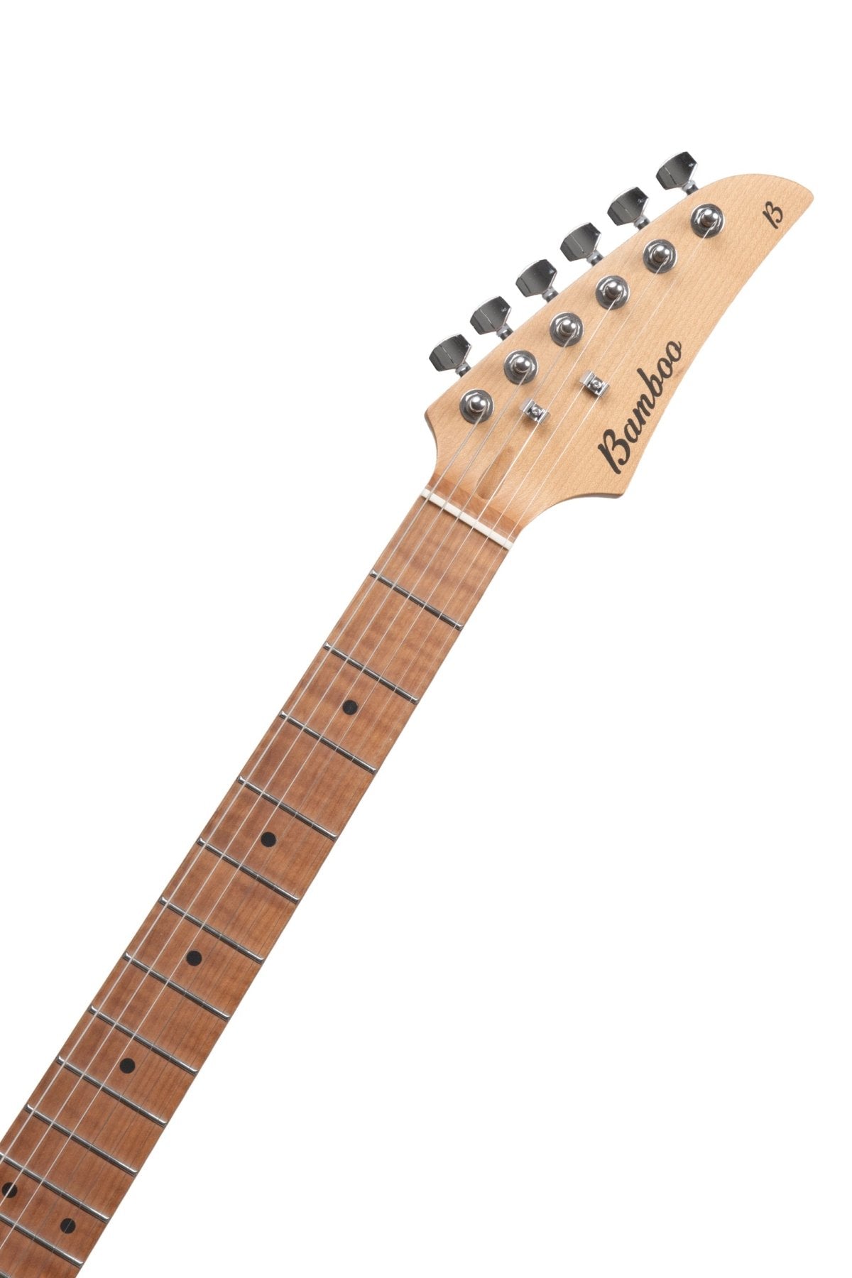 Guitarra Electrica SOLAR Strato SSS White - Bamboo Música
