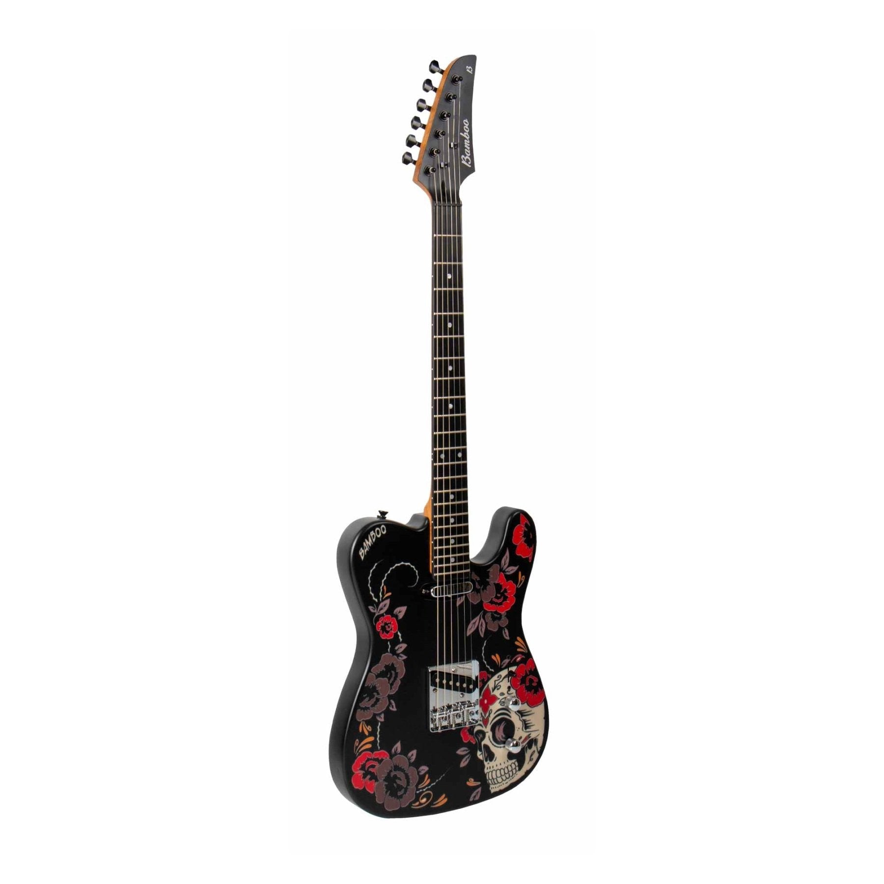 Guitarra Electrica ZYCAST Telecaster Santa Calavera - Bamboo Música