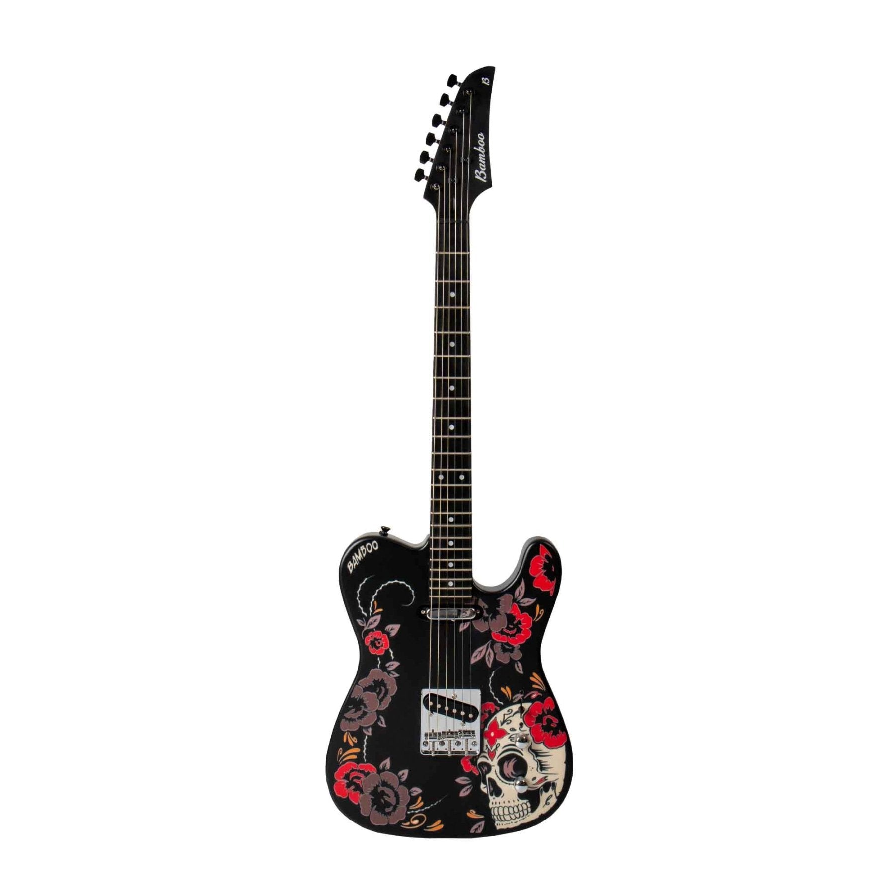 Guitarra Electrica ZYCAST Telecaster Santa Calavera - Bamboo Música