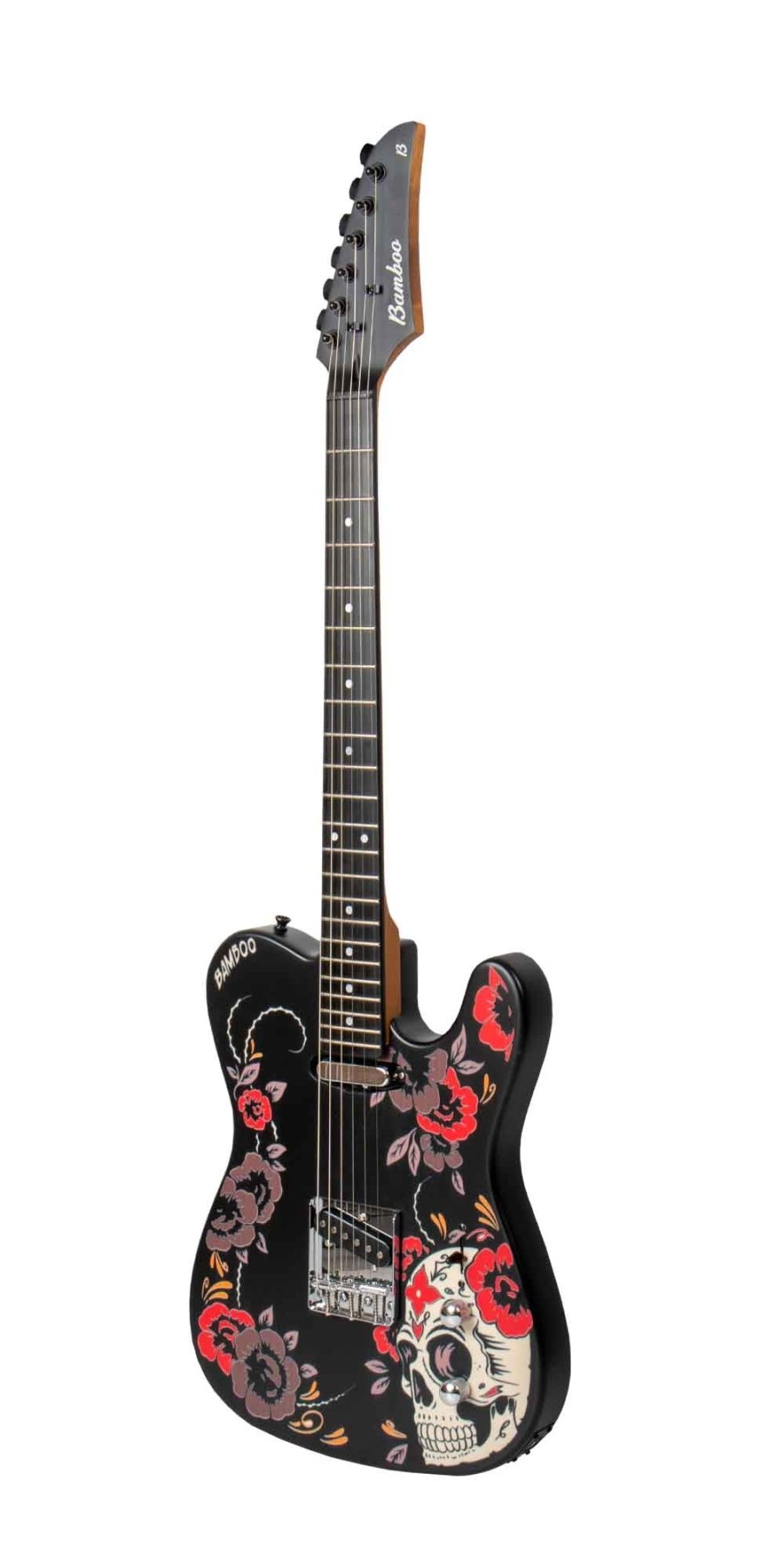 Guitarra Electrica ZYCAST Telecaster Santa Calavera - Bamboo Música