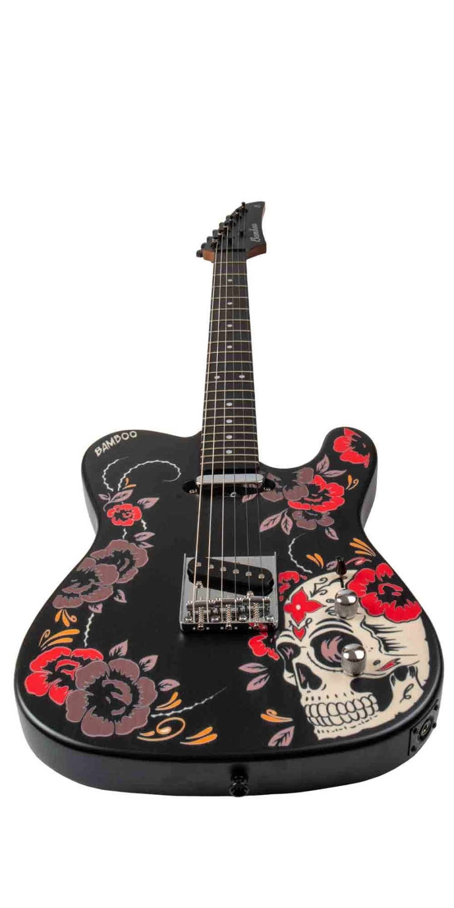 Guitarra Electrica ZYCAST Telecaster Santa Calavera - Bamboo Música