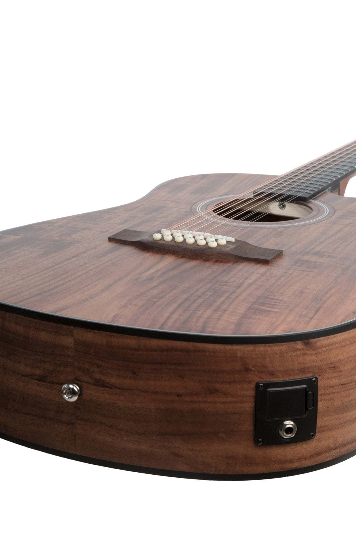 Guitarra Electroacústica Docerola Koa 42″ - Bridge Doctor + Incluye Funda Acolchada - Bamboo Música
