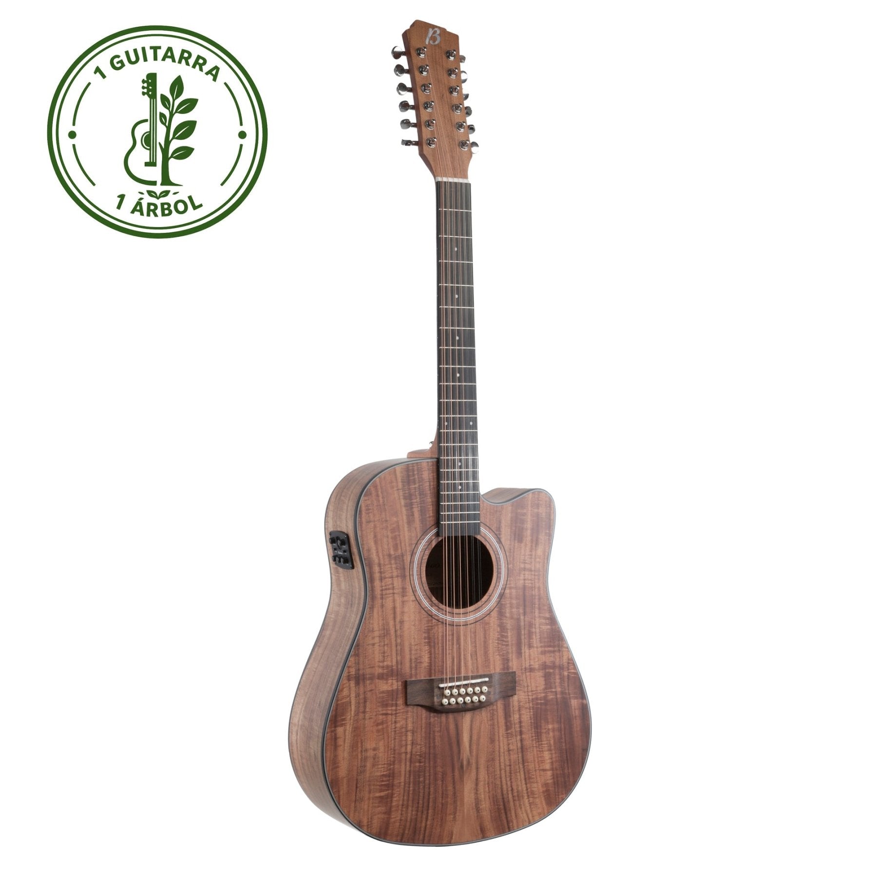 Guitarra Electroacústica Docerola Koa 42″ - Bridge Doctor + Incluye Funda Acolchada - Bamboo Música