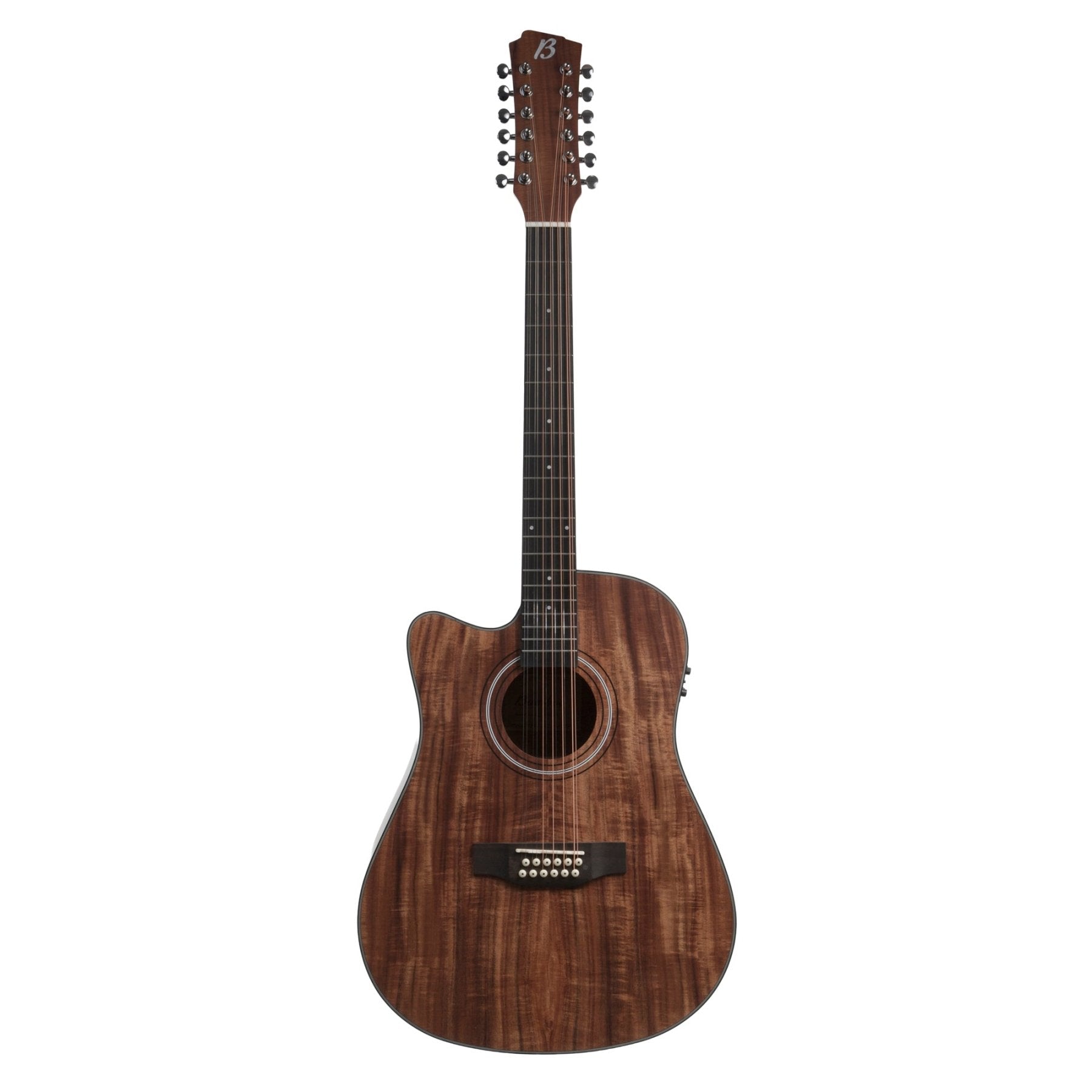 Guitarra Electroacústica Docerola Koa 42″ Zurda - Bridge Doctor + Incluye Funda Acolchada - Bamboo Música