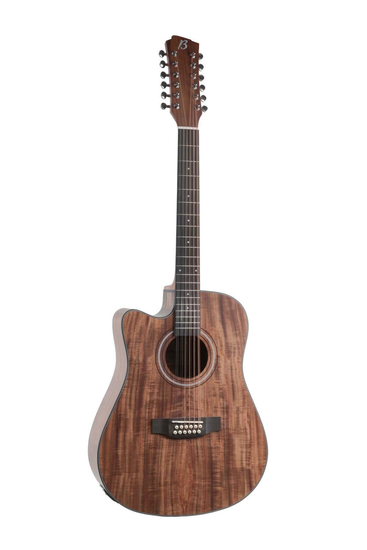 Guitarra Electroacústica Docerola Koa 42″ Zurda - Bridge Doctor + Incluye Funda Acolchada - Bamboo Música