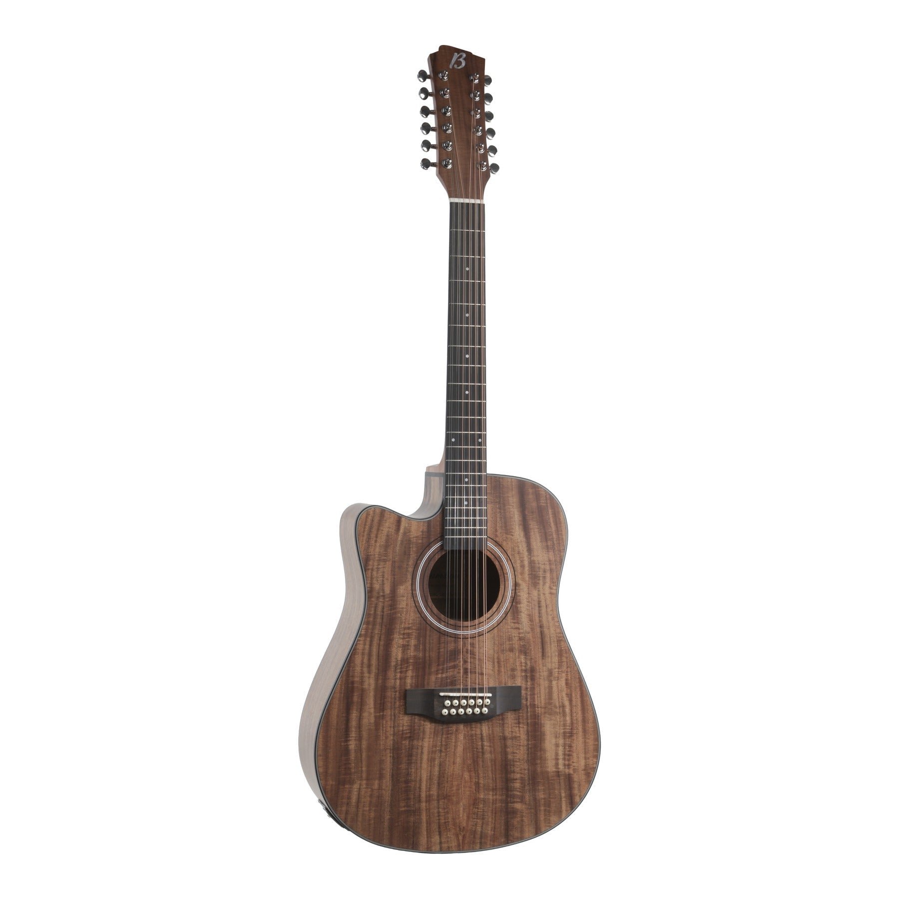 Guitarra Electroacústica Docerola Koa Zurda - Bridge Doctor + Incluye Funda Acolchada - Bamboo Música