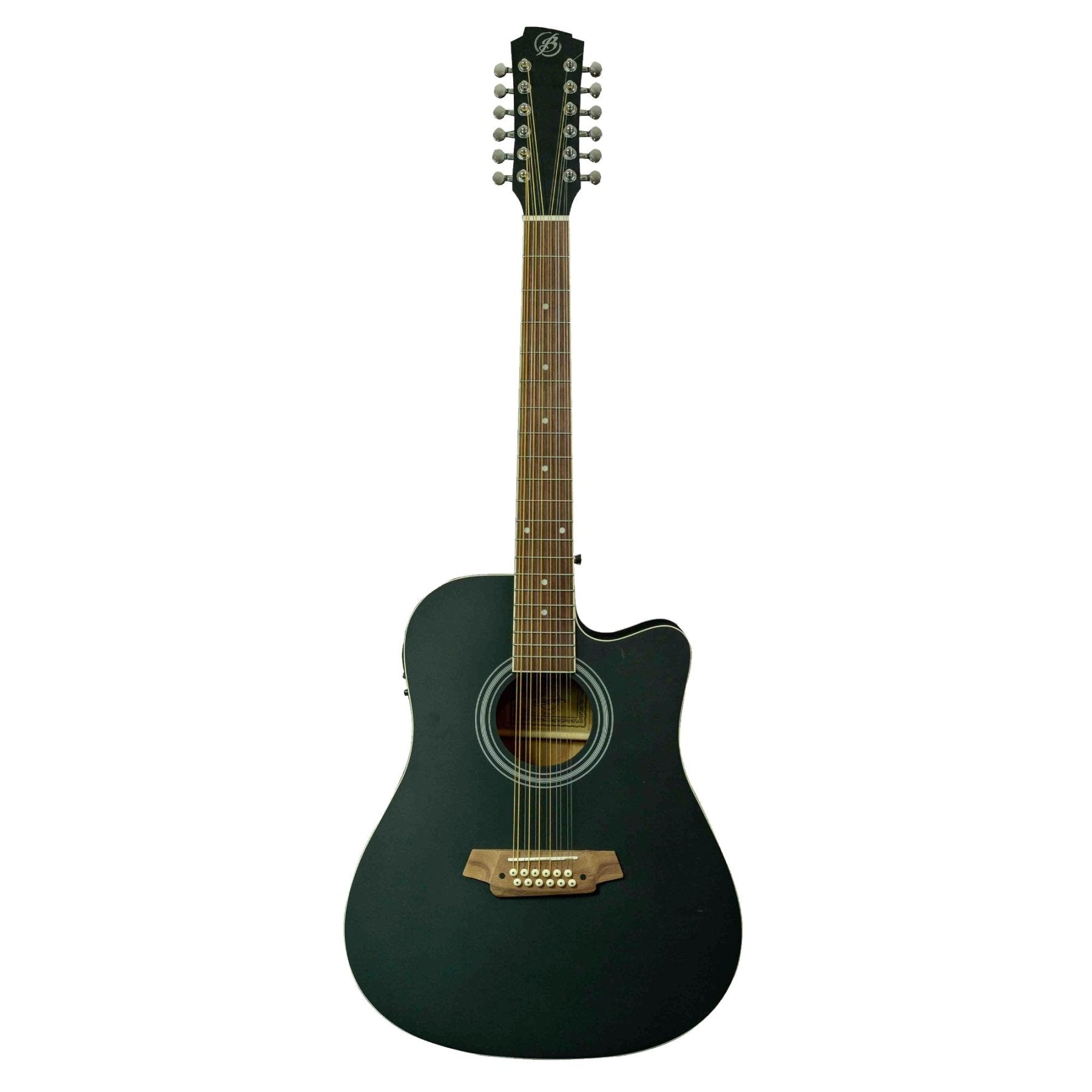 Guitarra Electroacústica Docerola Linden Negra 42″ - Bridge Doctor + Incluye Funda - Bamboo Música