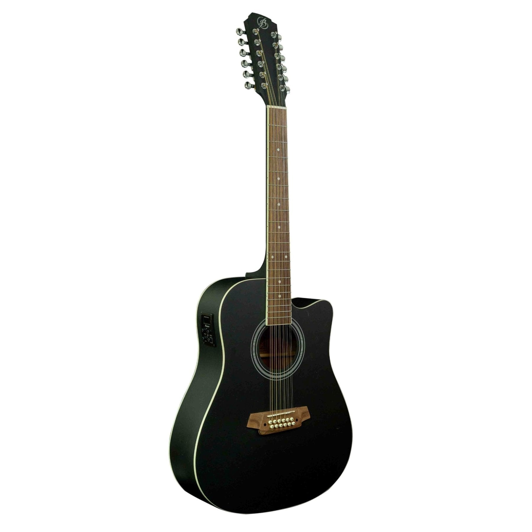 Guitarra Electroacústica Docerola Linden Negra 42″ - Bridge Doctor + Incluye Funda - Bamboo Música