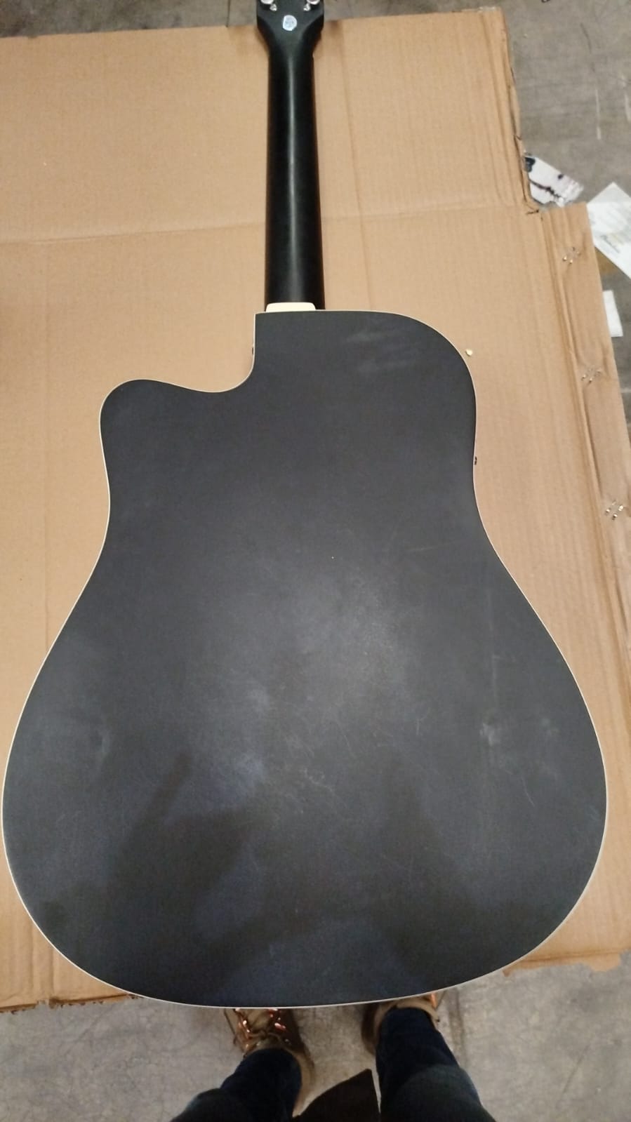 Guitarra Electroacústica Docerola Linden Negra 42″ - Bridge Doctor + Incluye Funda – Outlet (Usada) - Bamboo Música