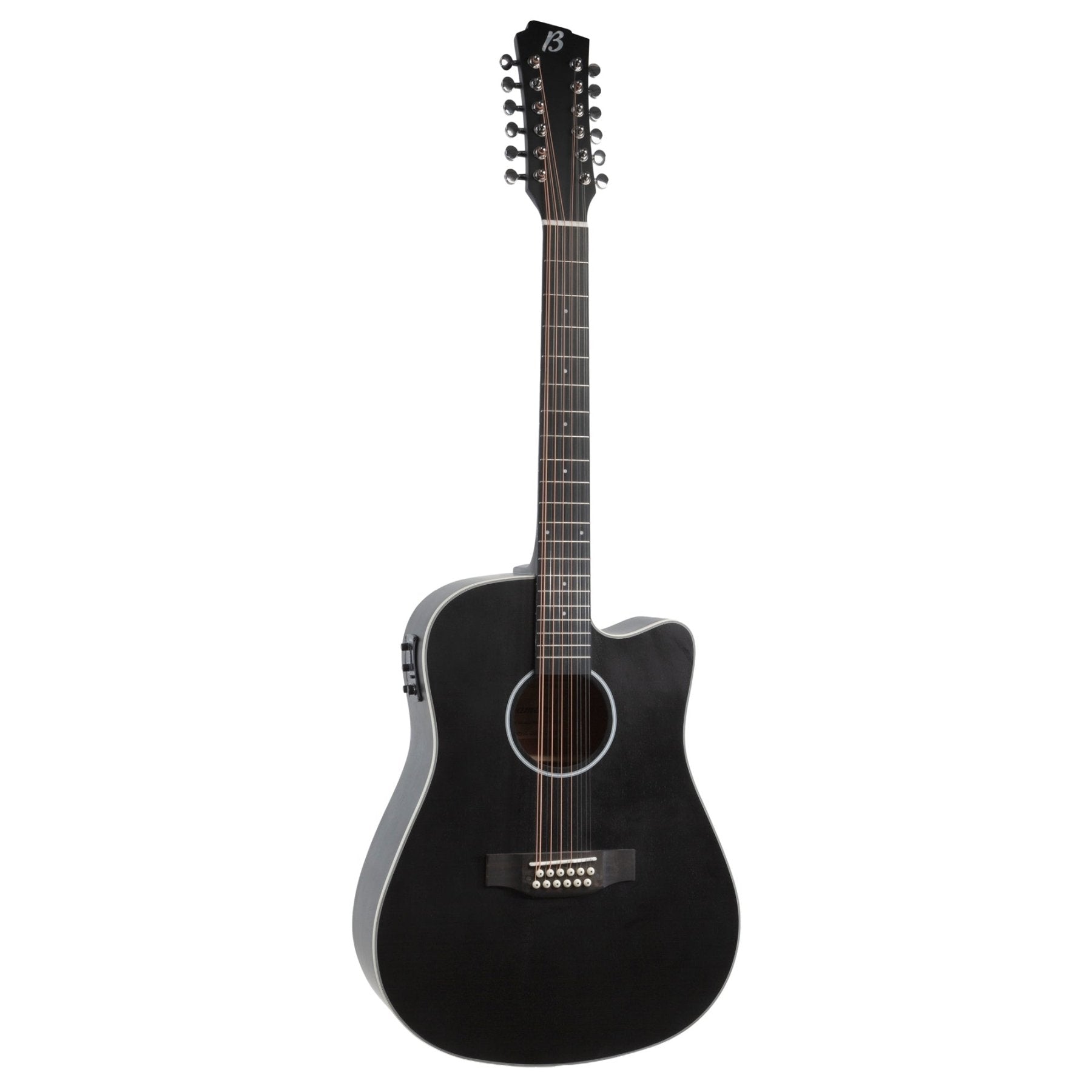 Guitarra Electroacústica Docerola Mahogany Negra 42″ - Bridge Doctor + Incluye Funda Acolchada - Bamboo Música
