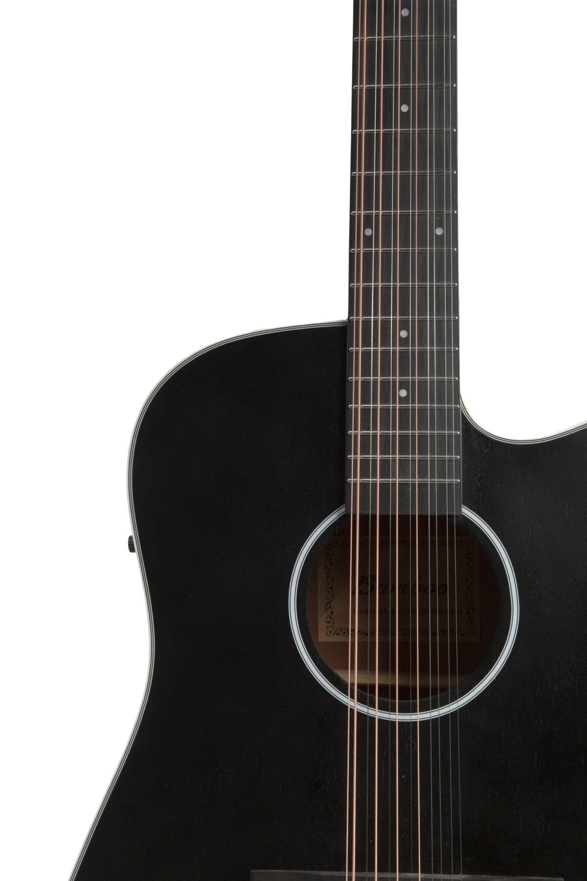 Guitarra Electroacústica Docerola Mahogany Negra 42″ - Bridge Doctor + Incluye Funda Acolchada - Bamboo Música