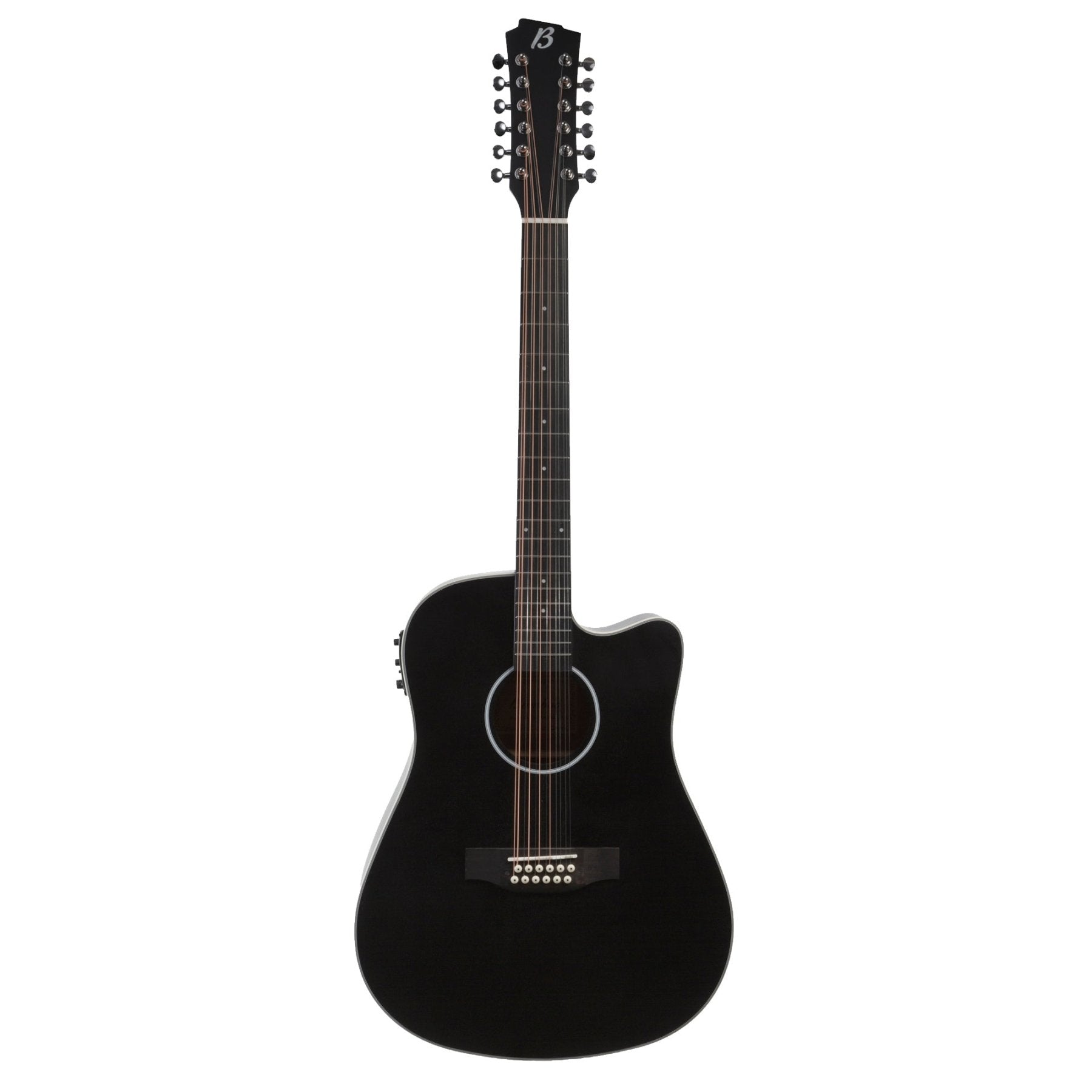 Guitarra Electroacústica Docerola Mahogany Negra 42″ - Bridge Doctor + Incluye Funda Acolchada - Bamboo Música