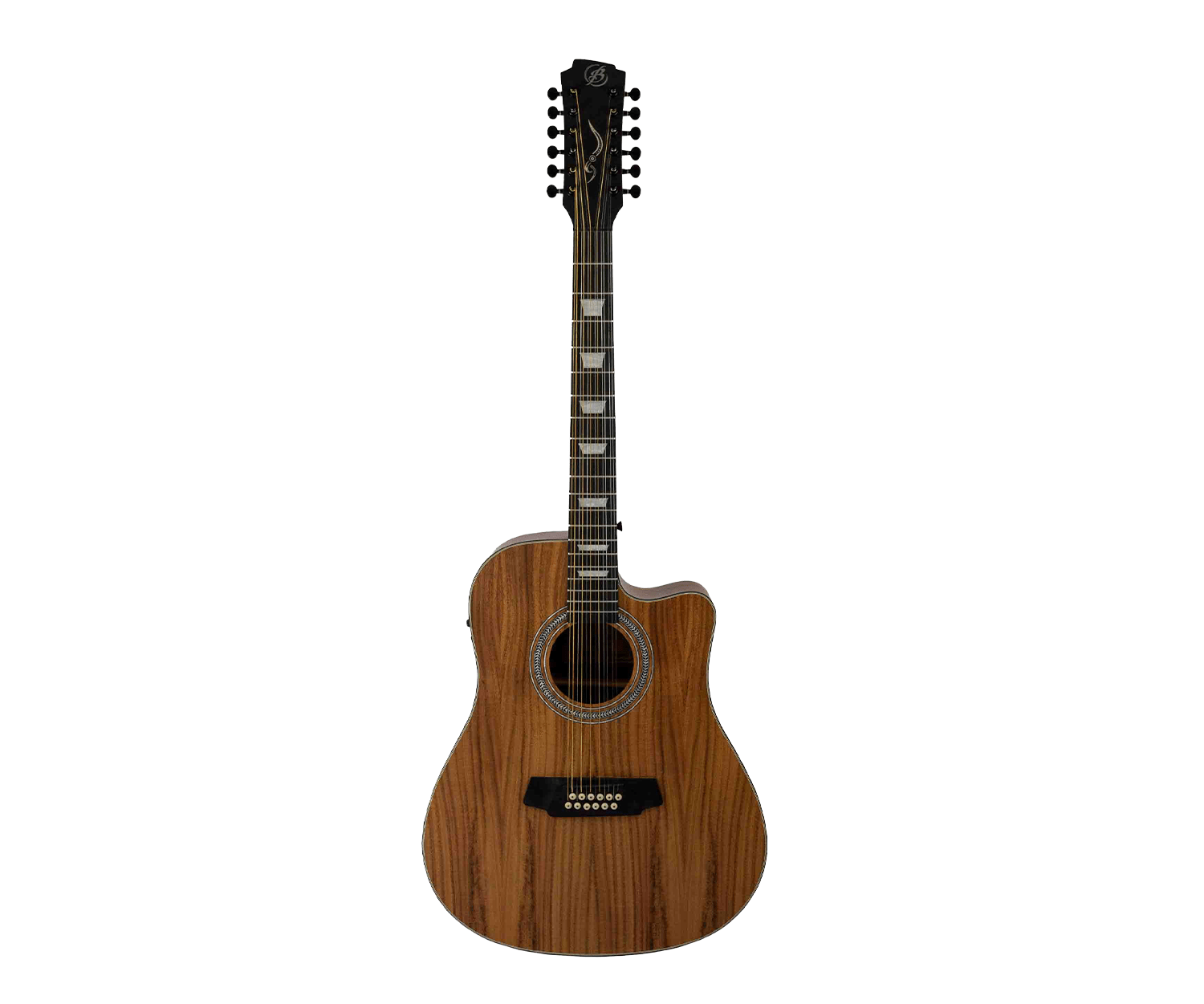 Guitarra Electroacústica Docerola PRO Koa 42″ - Bridge Doctor + Incluye Funda Acolchada - Bamboo Música
