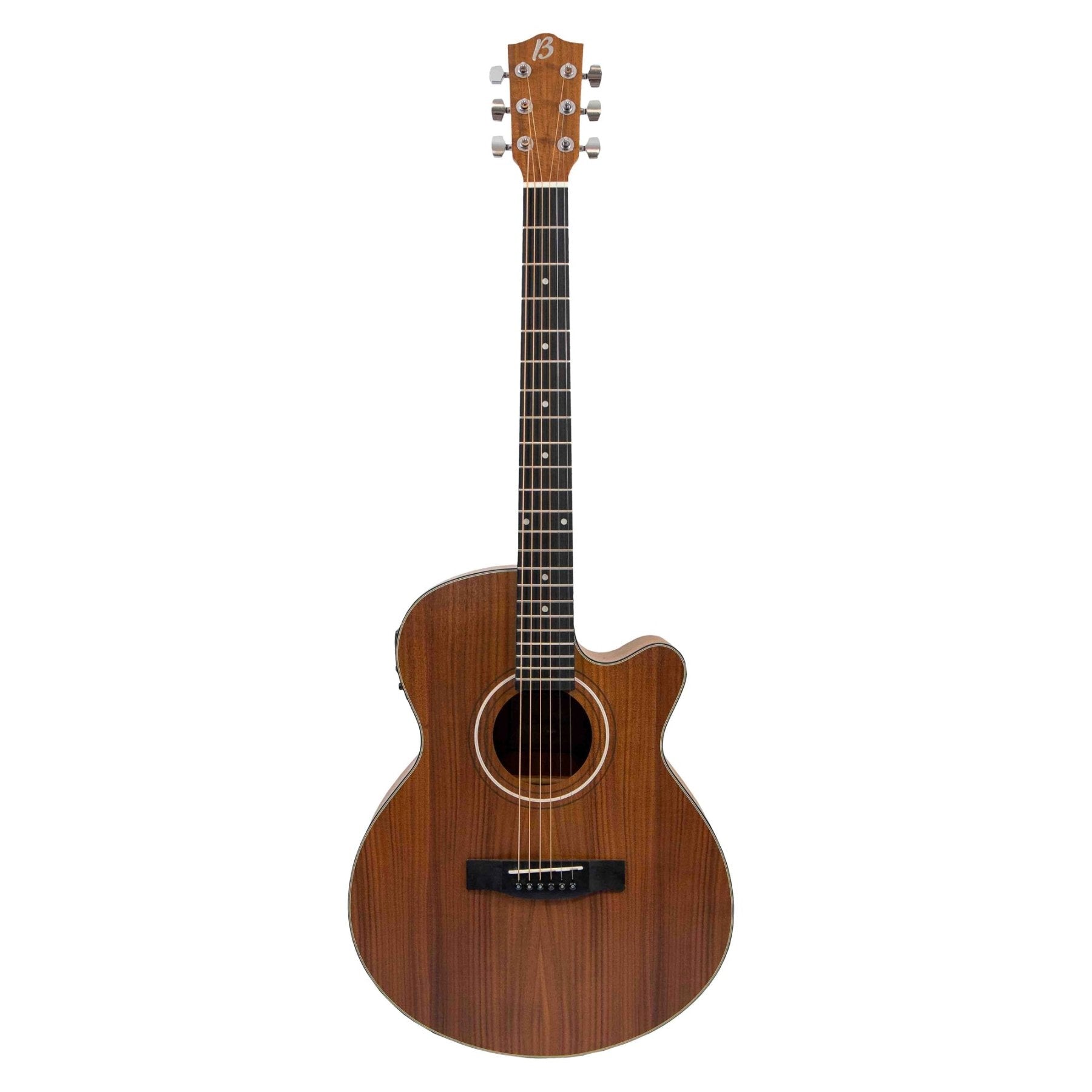 Guitarra Electroacústica Stage Koa 40″ - Incluye Funda Acolchada - Bamboo Música