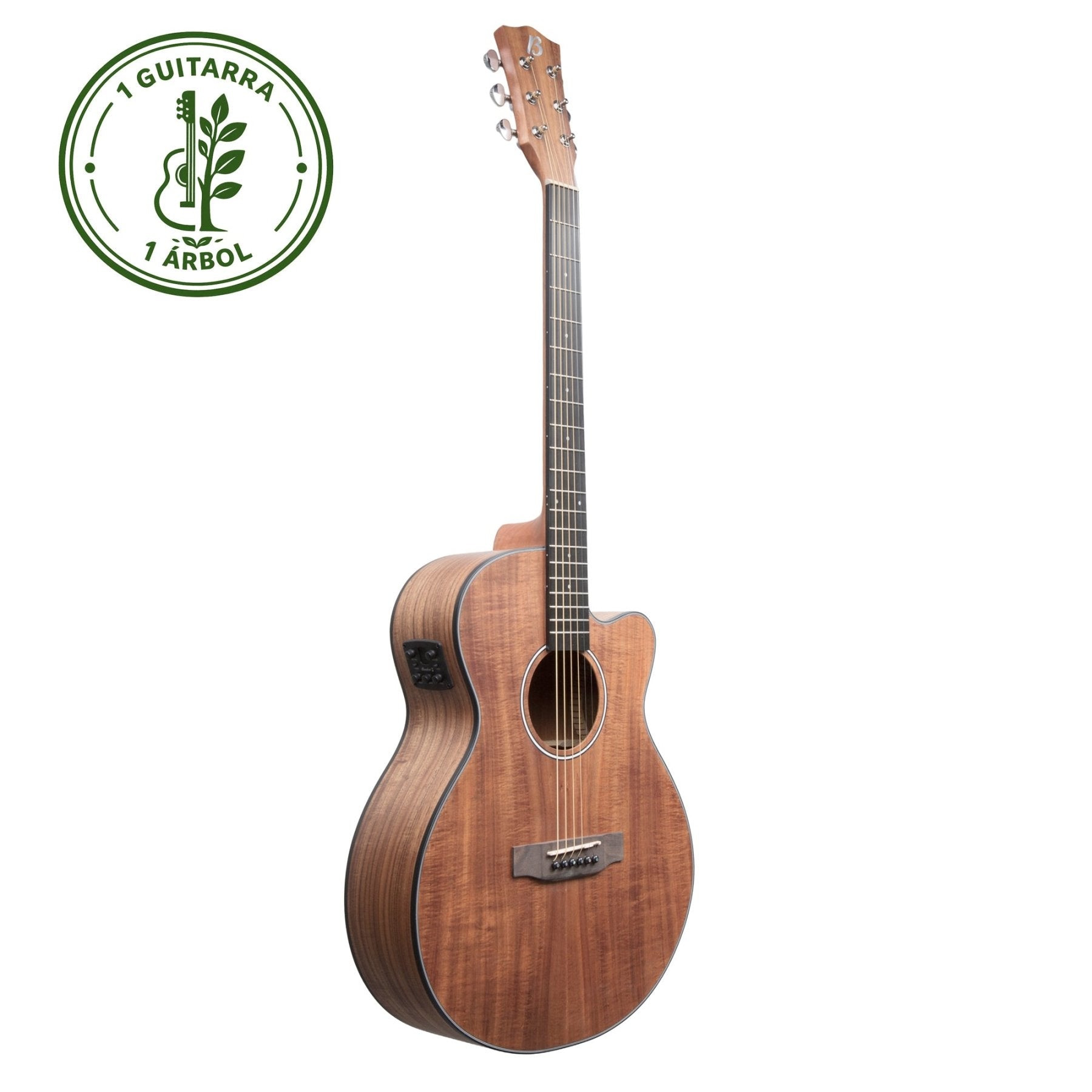 Guitarra Electroacústica Stage Koa 40″- Incluye Funda Acolchada - Bamboo Música
