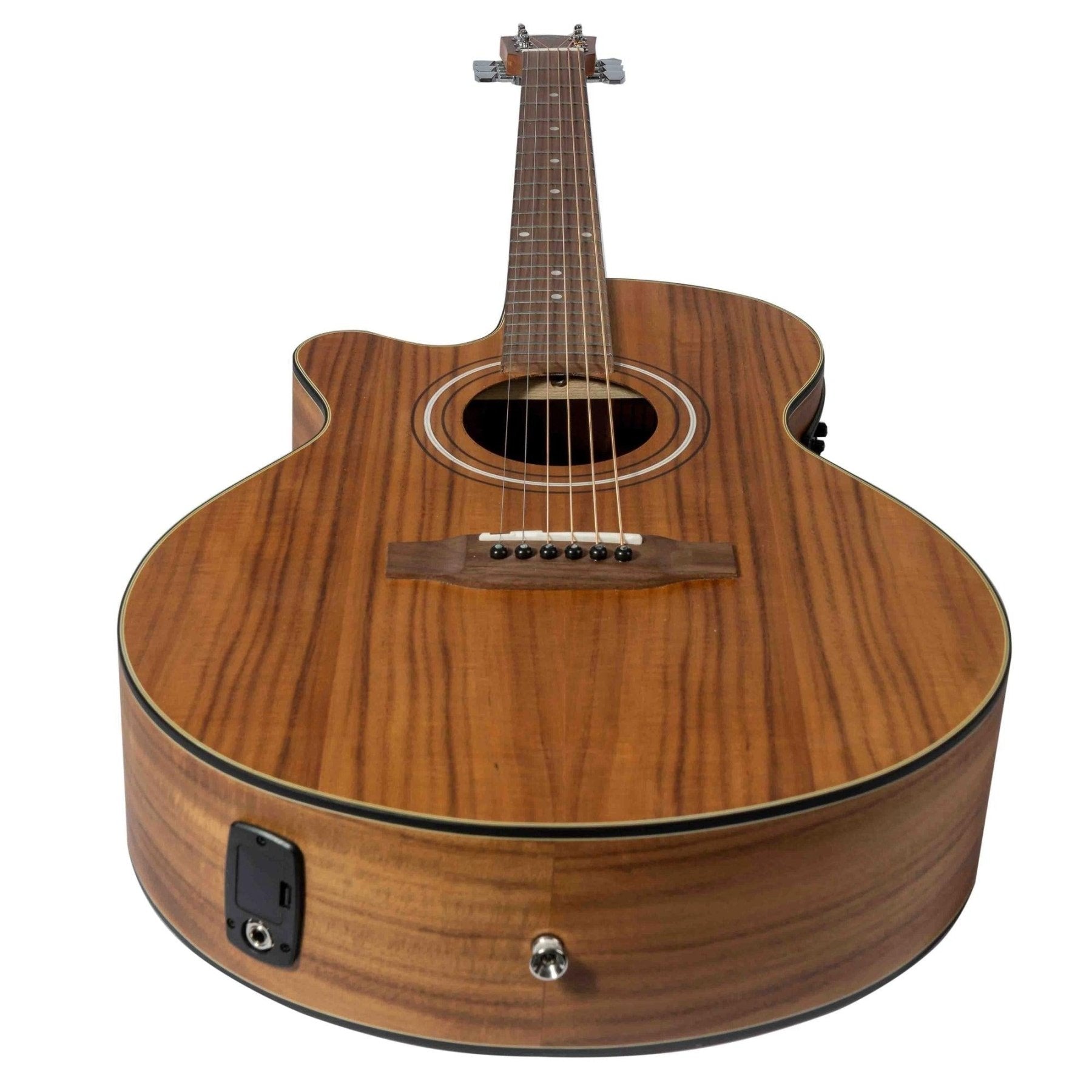 Guitarra Electroacústica Stage Koa 40″ / Zurda - Incluye Funda Acolchada - Bamboo Música