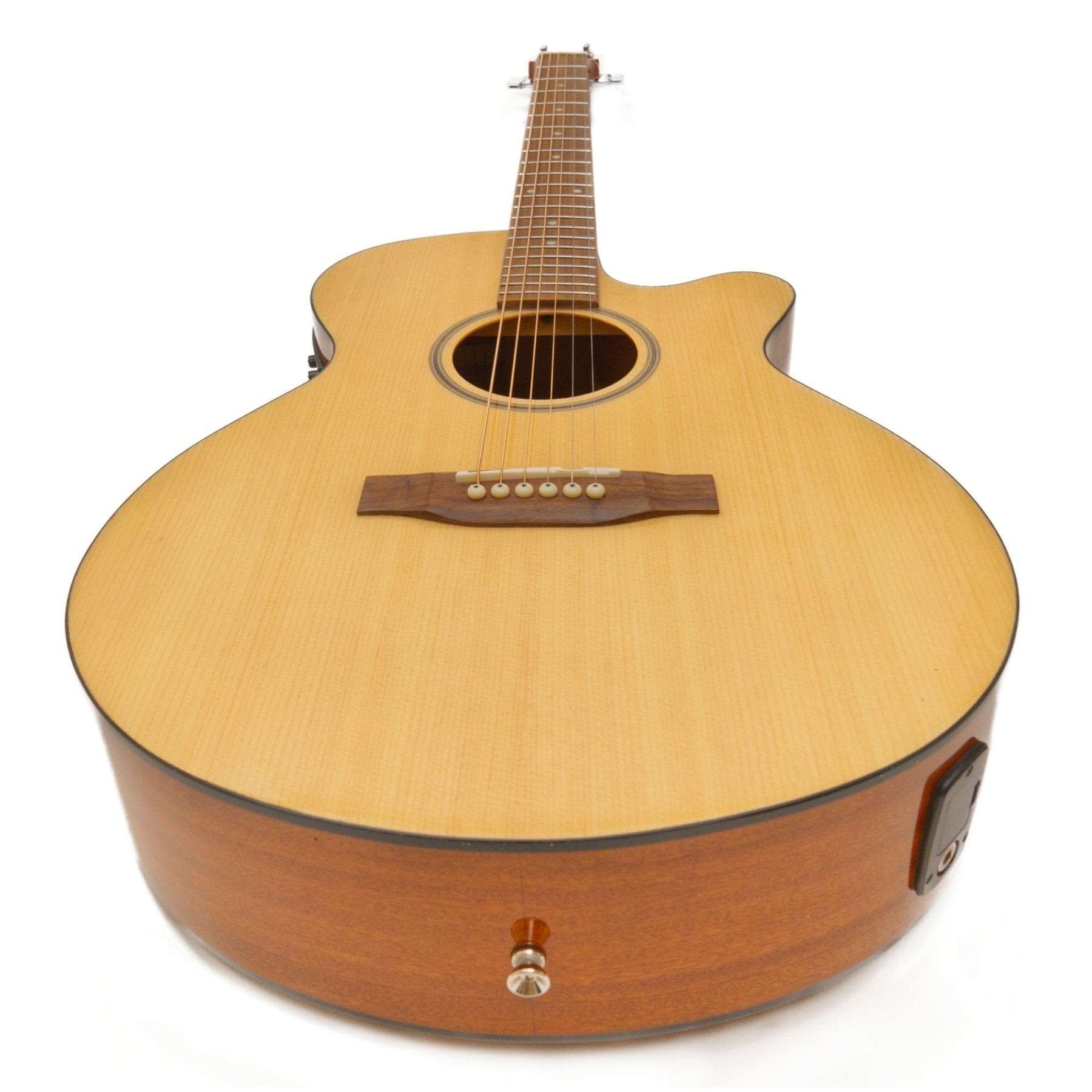 Guitarra Electroacústica Stage Spruce 40" Gloss – Outlet (Detalle en Diapasón) - Bamboo Música