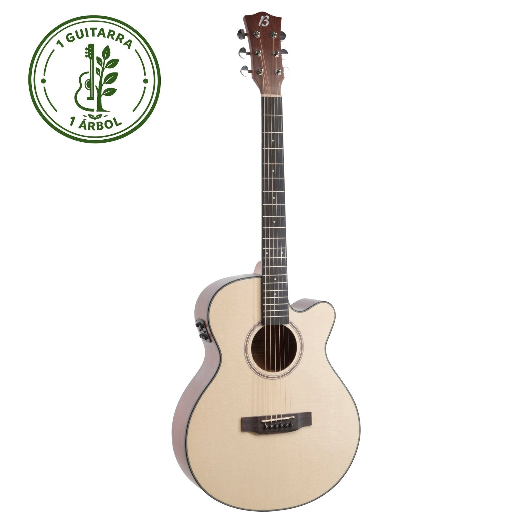 Guitarra Electroacústica Stage Spruce 40" - Incluye Funda Acolchada - Bamboo Música