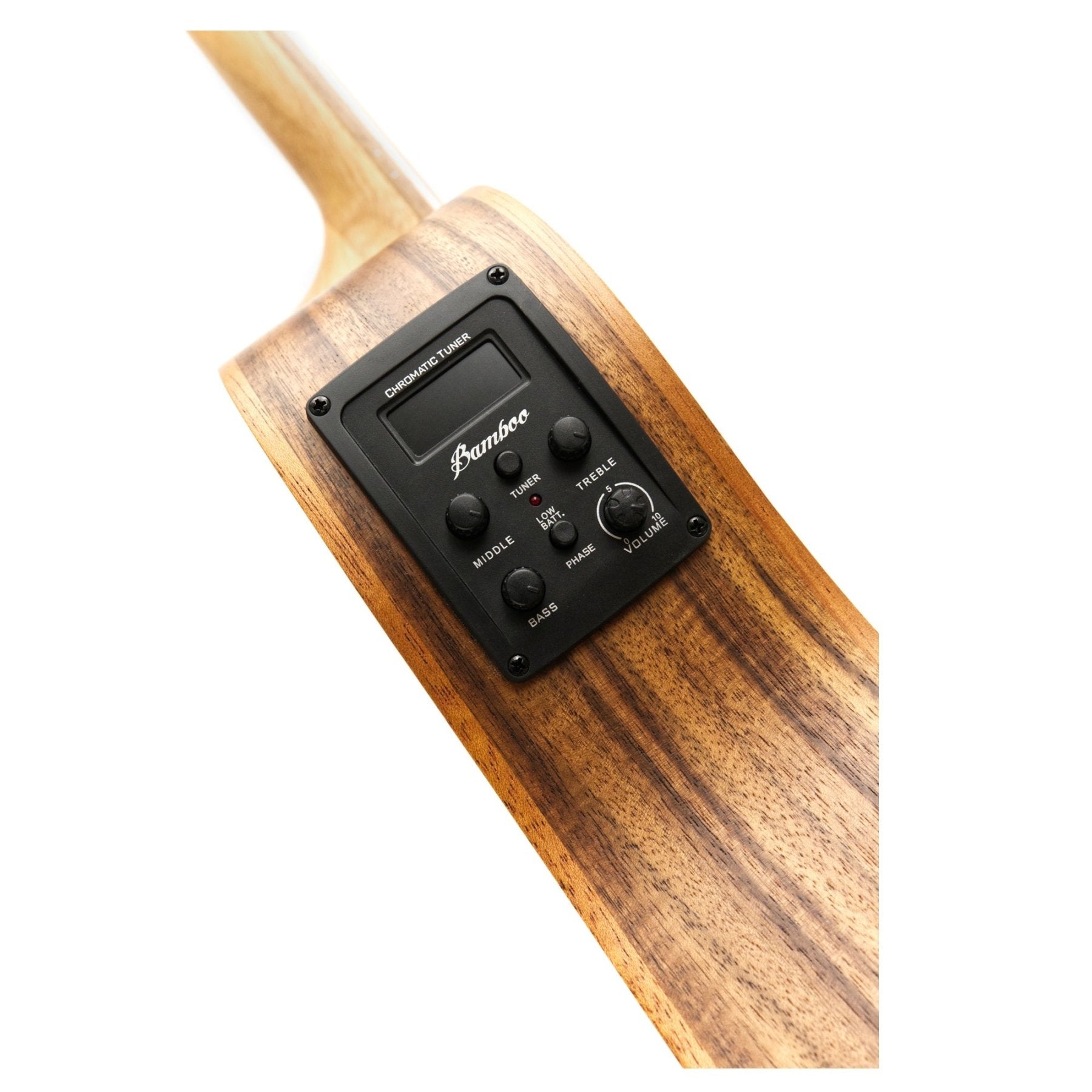 Guitarra Electroacústica Travel Koa 34" – Outlet (Mal Acabado en Aro) - Bamboo Música