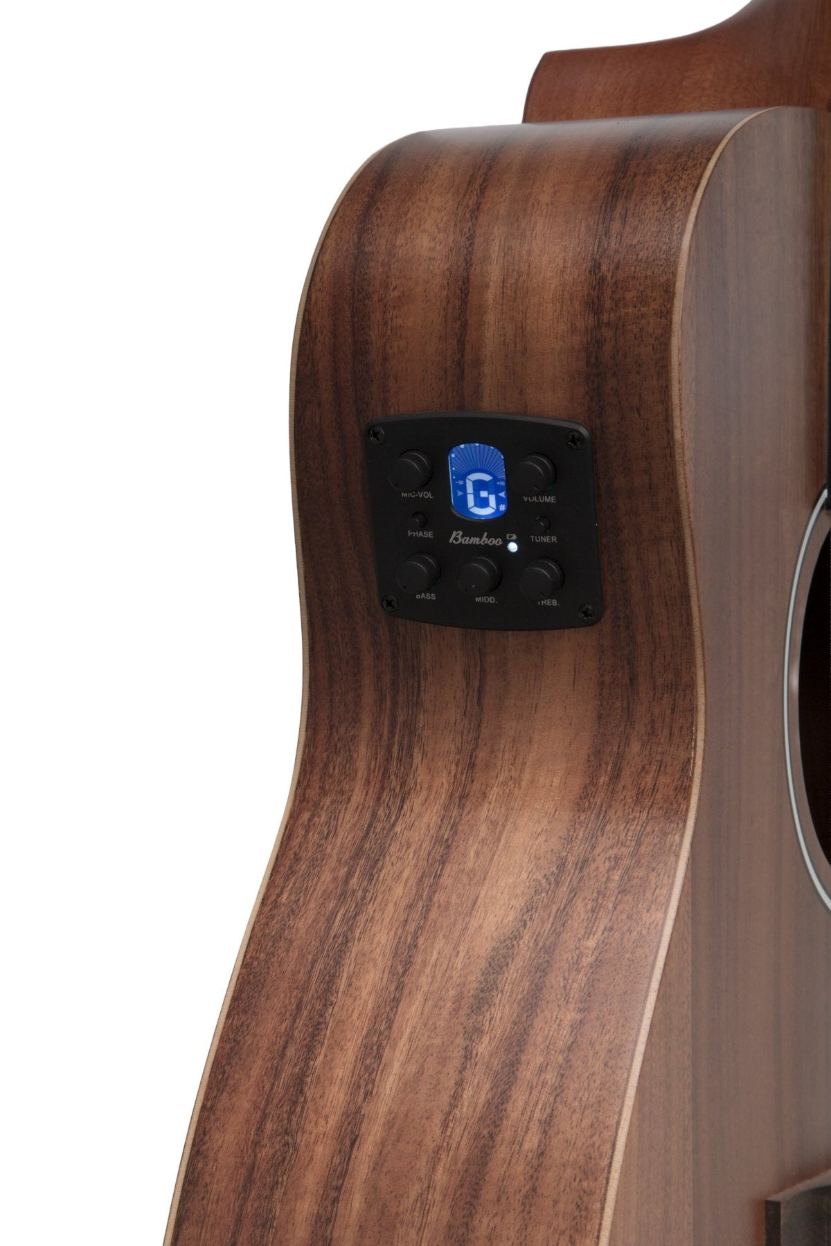 Guitarra Electroacústica Vision Koa 38″ - Incluye Funda Acolchada - Bamboo Música
