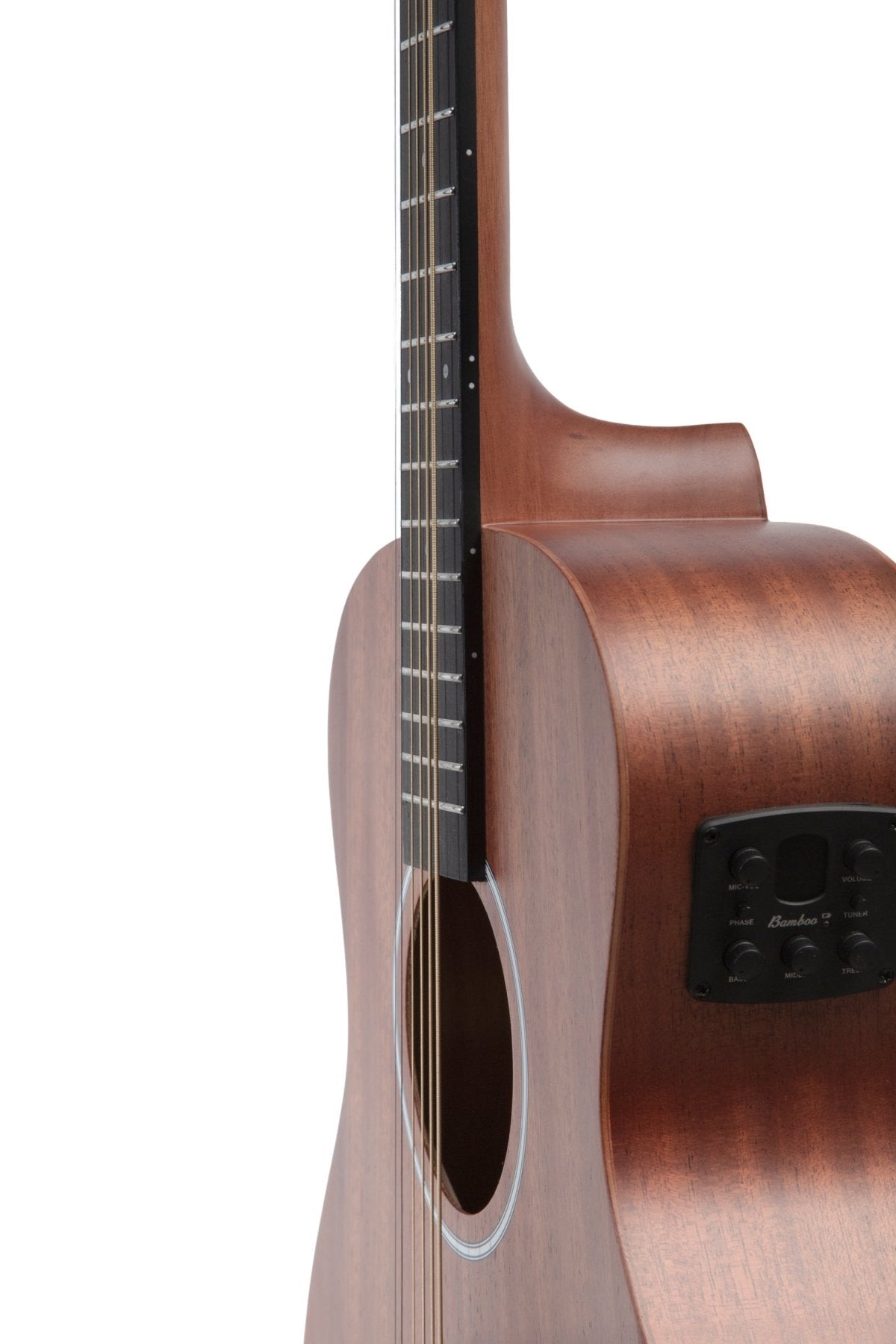 Guitarra Electroacústica Vision Mahogany 38″ / Zurda - Incluye Funda Acolchada - Bamboo Música