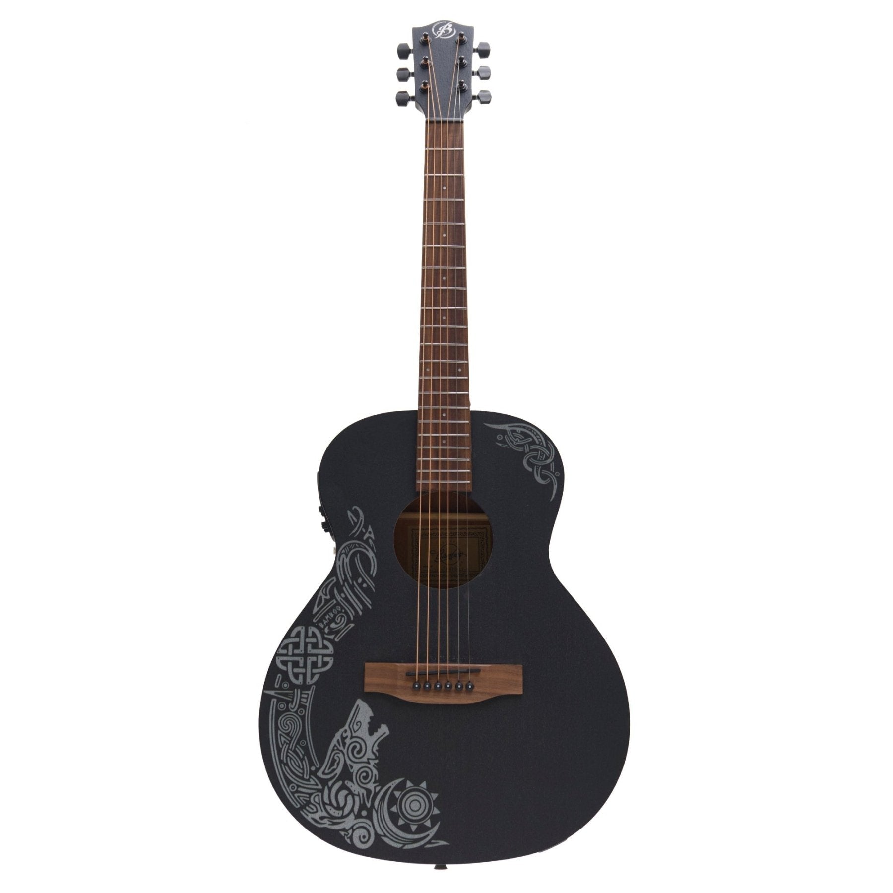 Guitarra Electroacustica Vision Nordic Wolf 38″ - Incluye Funda Acolchada - Bamboo Música