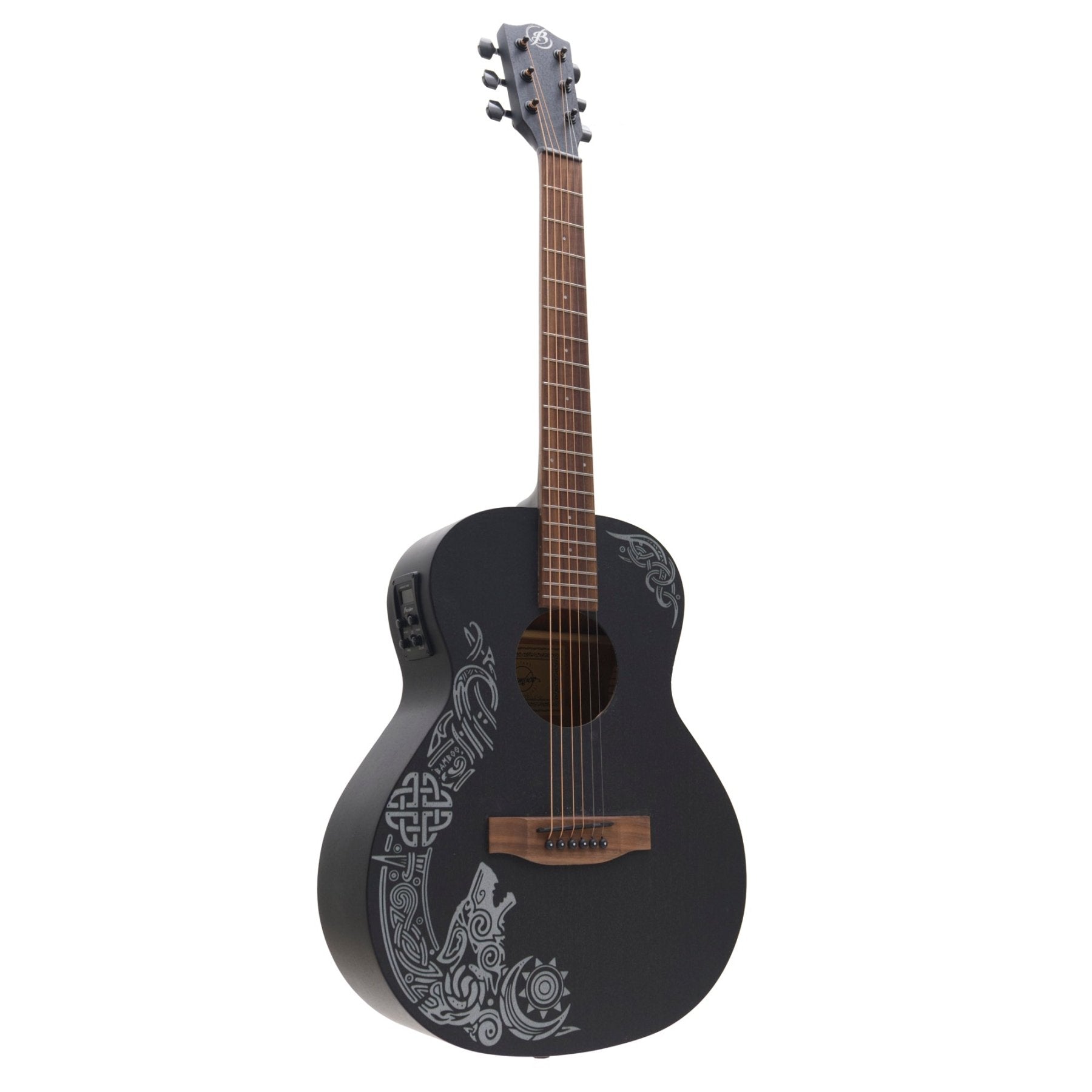 Guitarra Electroacustica Vision Nordic Wolf 38″ - Incluye Funda Acolchada - Bamboo Música
