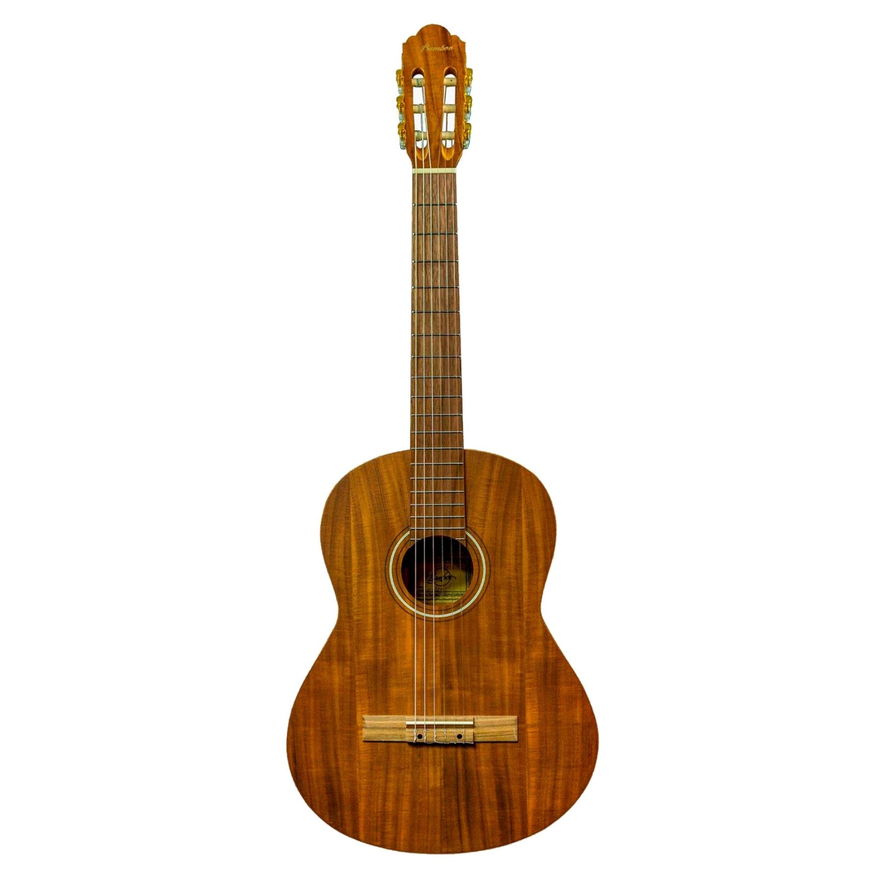 Guitarra Electroclásica Balance Koa 39" – Outlet (Detalle en el Puente) - Bamboo Música