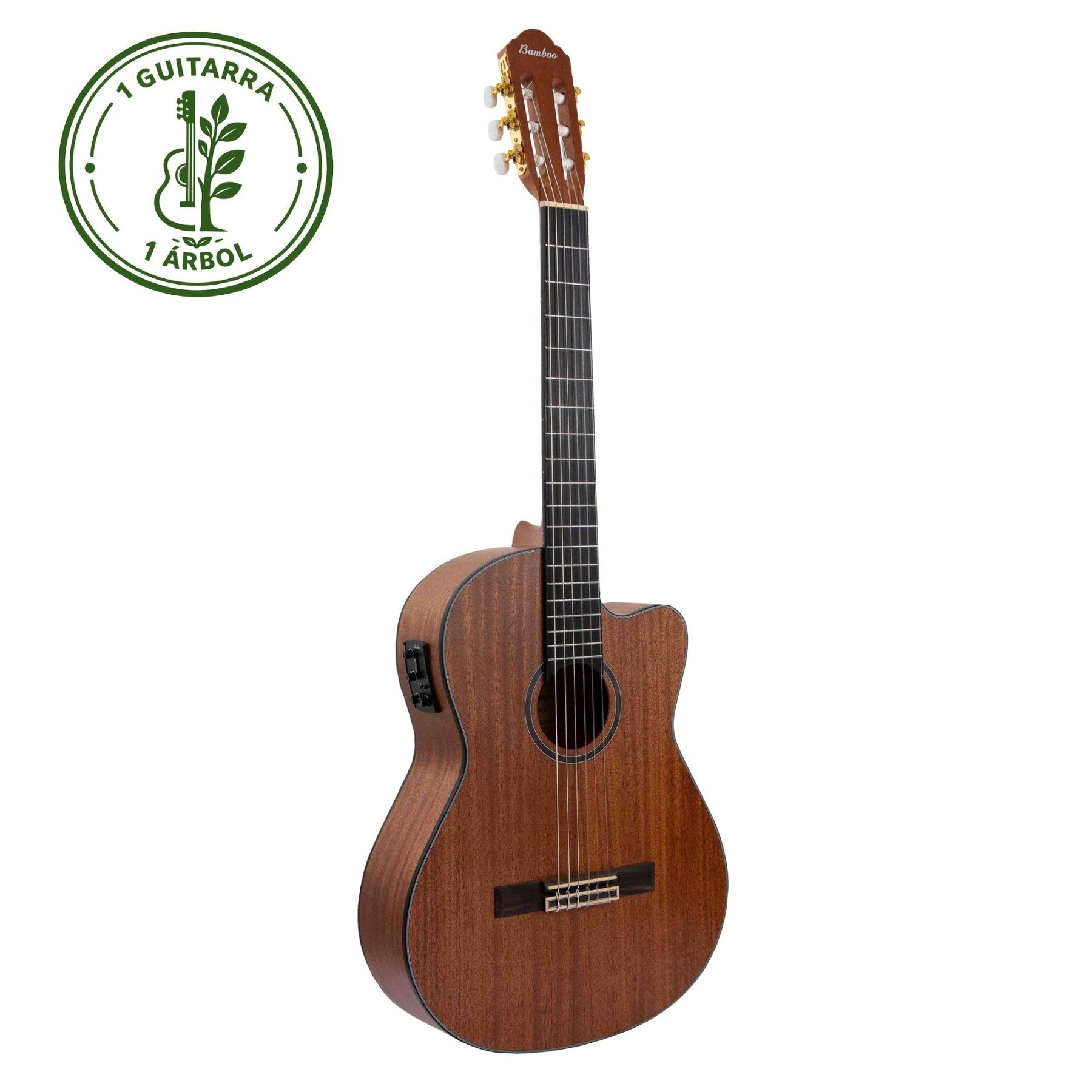 Guitarra Electroclásica Balance Mahogany 39″ - Incluye Funda Acolchada - Bamboo Música