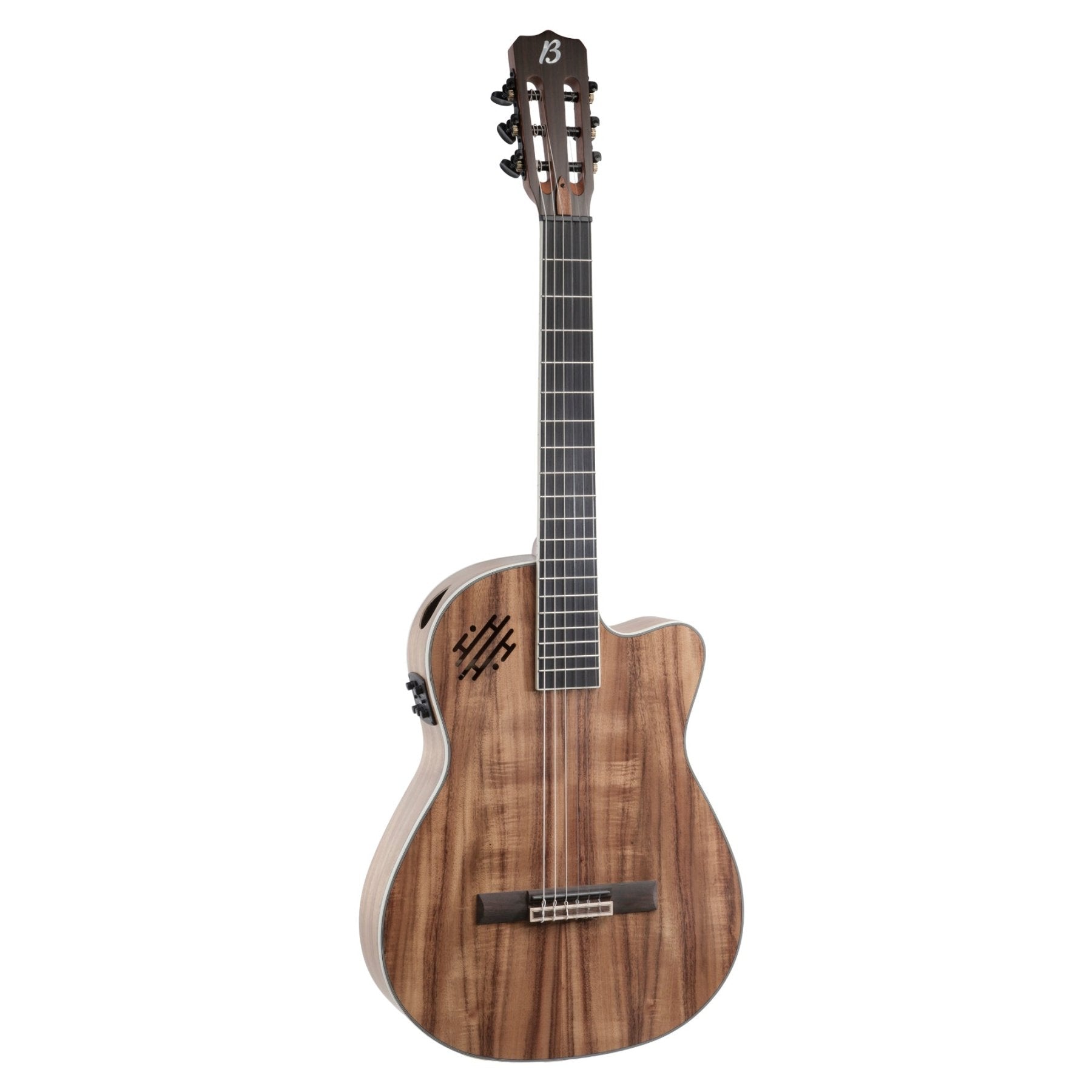 Guitarra Electroclásica Bamboo Koa 1/2 Caja 39 - Funda Acolchada - Bamboo Música