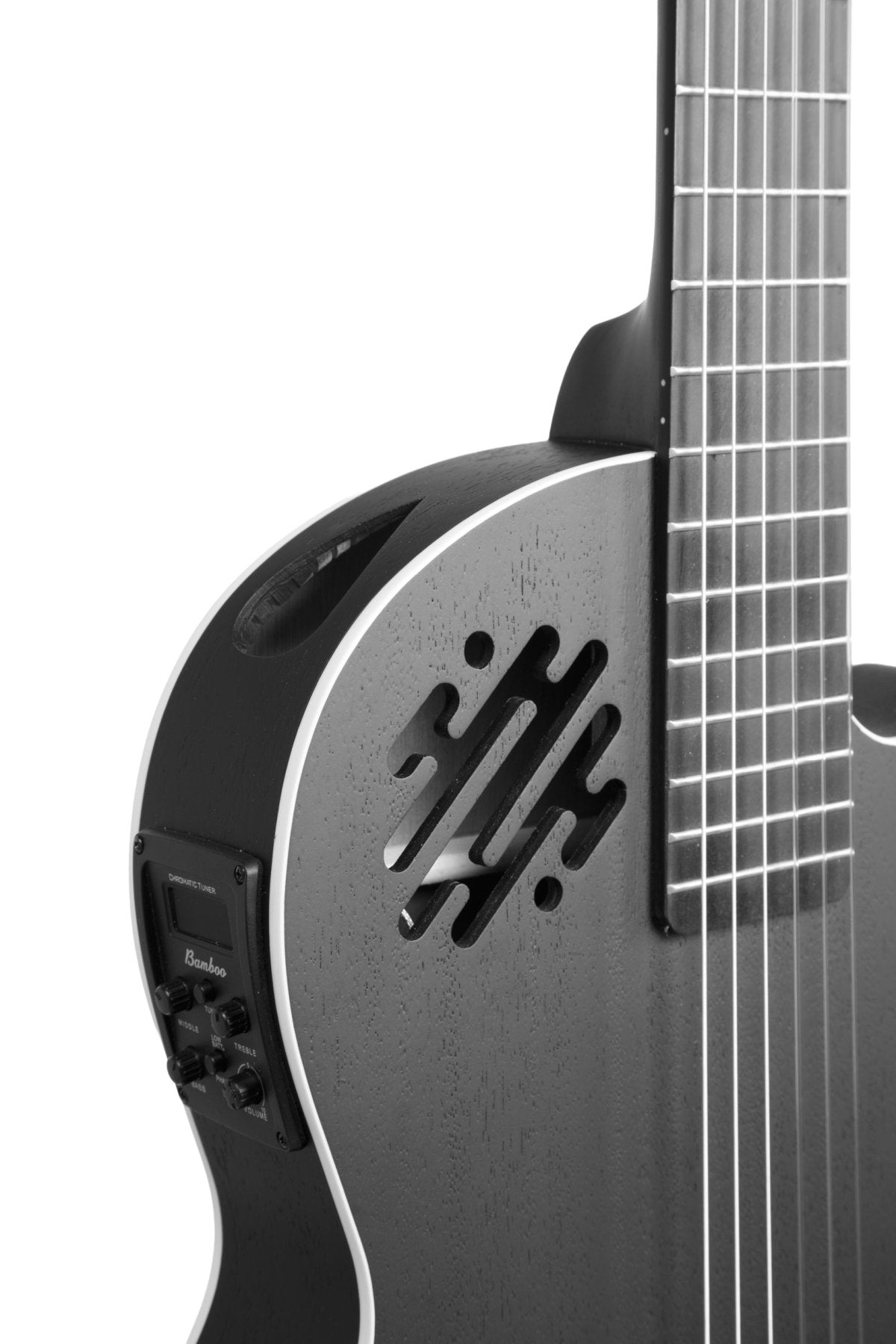 Guitarra Electroclásica Bamboo Slim Black Mahogany 39 - Bamboo Música