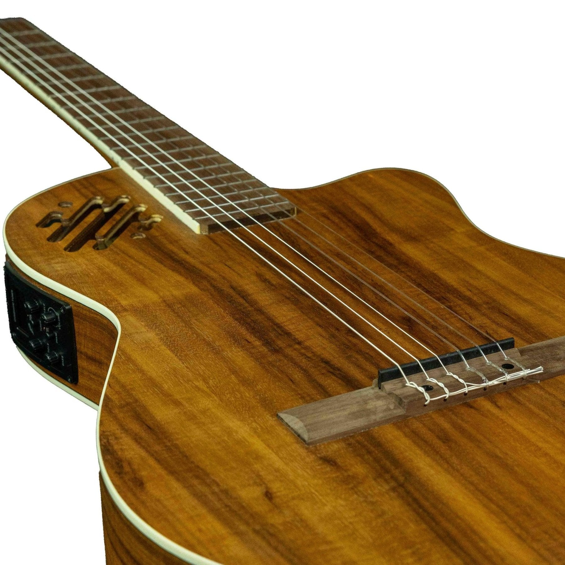 Guitarra Electroclásica Pro Slim Koa 39″ - Incluye Funda Acolchada - Bamboo Música