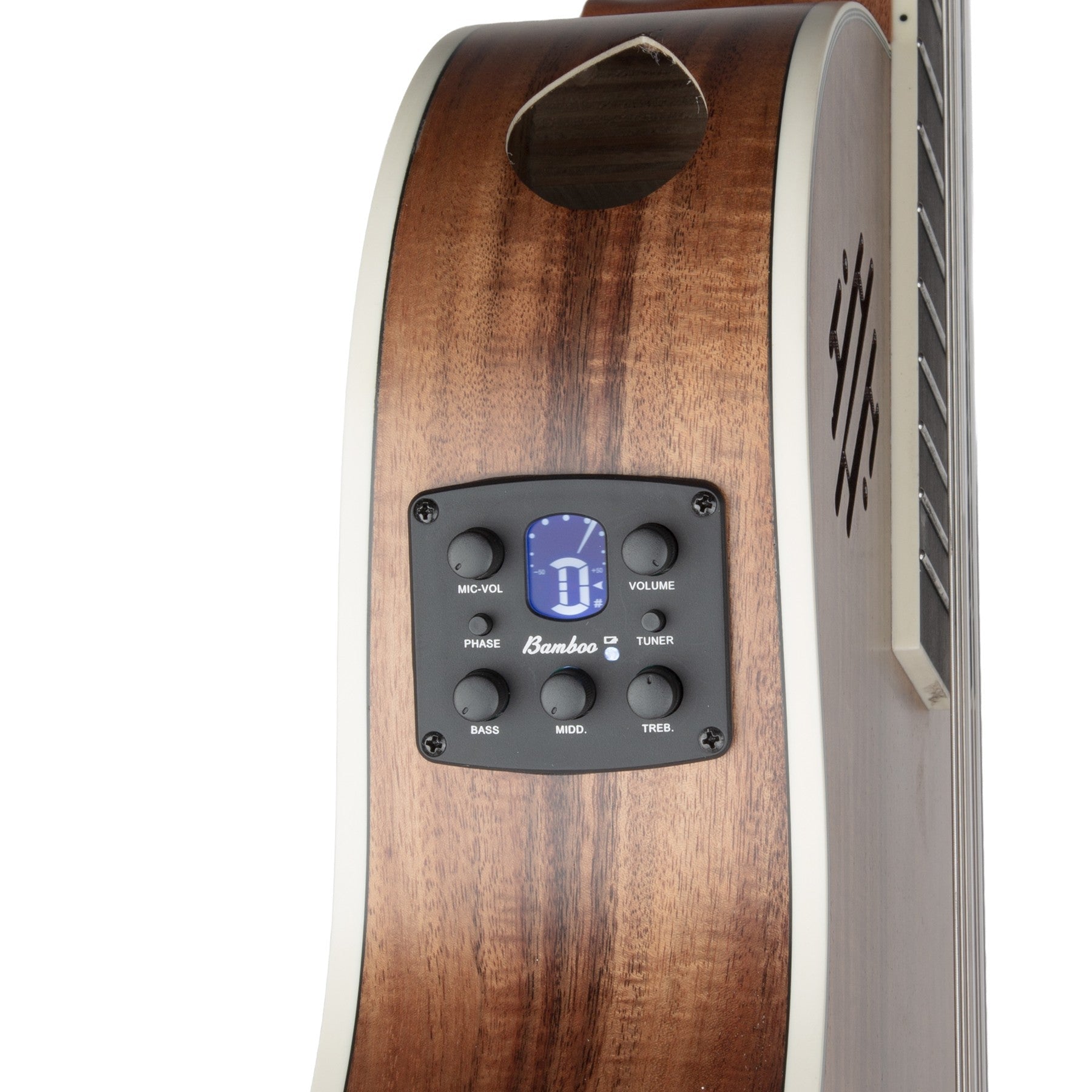 Guitarra Electroclásica Pro Slim Koa 39″ - Incluye Funda Acolchada - Bamboo Música