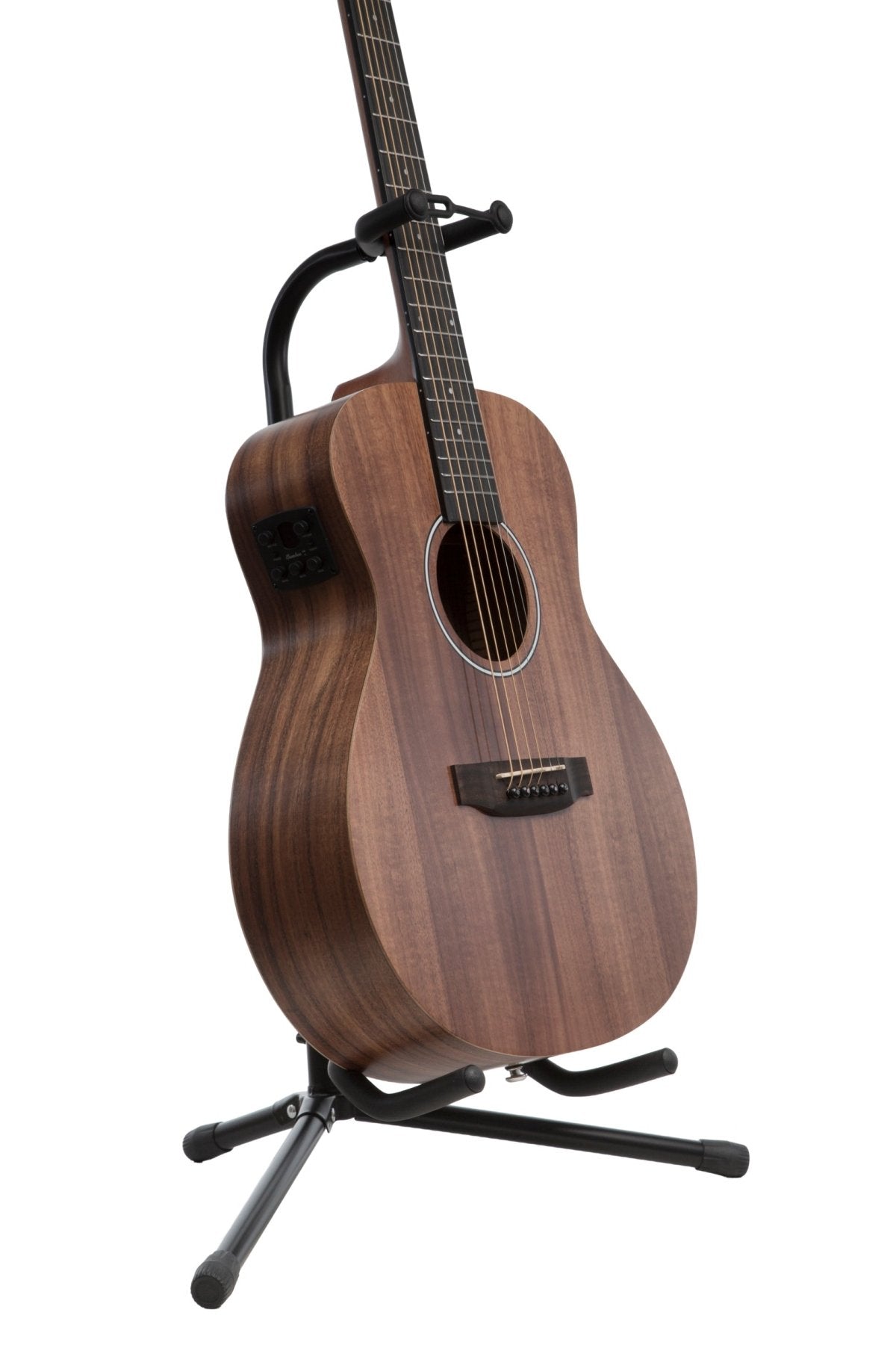 Soporte Para Guitarra / Bajo Ajustable Con Cierre Silicona Negro - Bamboo Música
