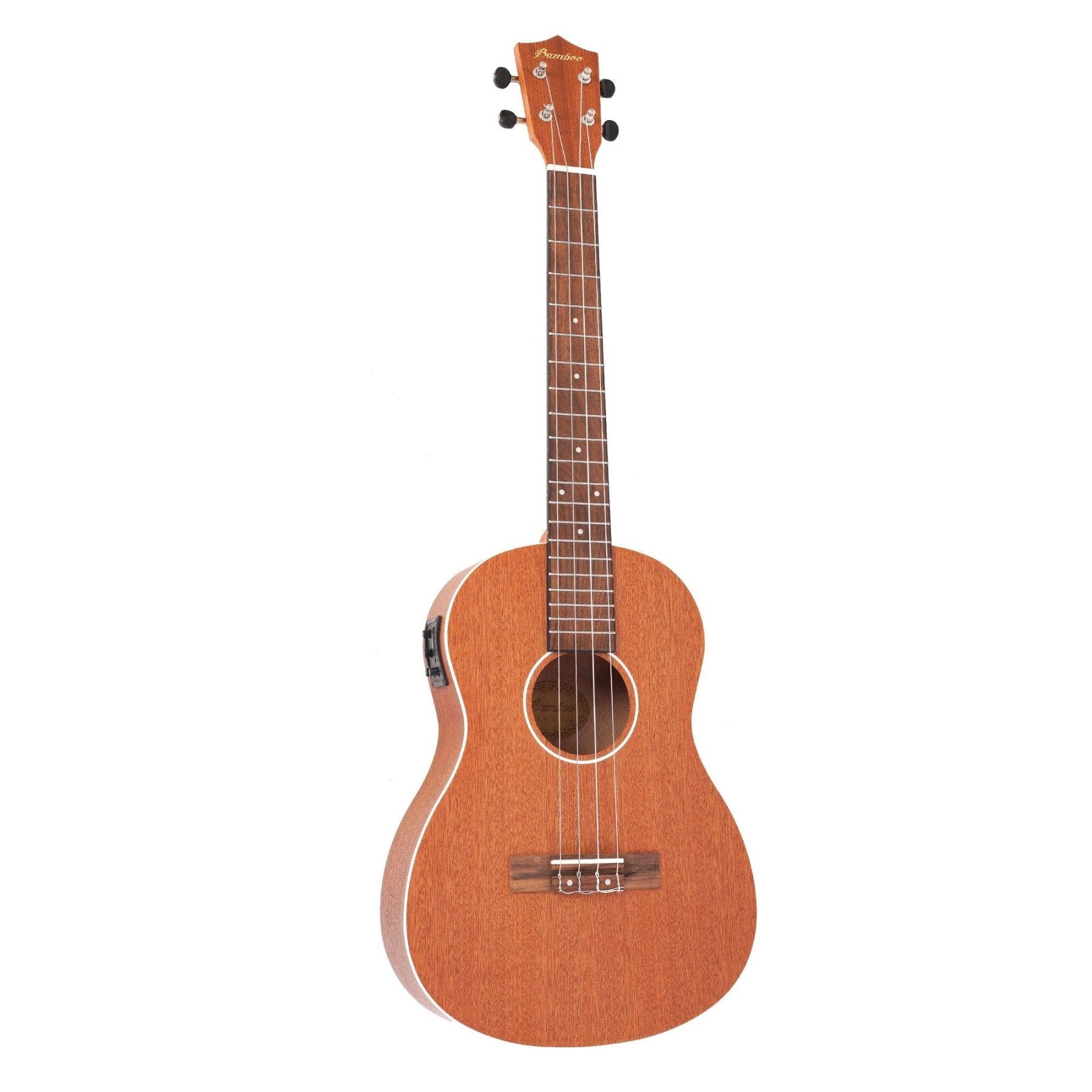 Ukelele Barítono Sapele Electroacústico - Incluye Funda Acolchada - Bamboo Música