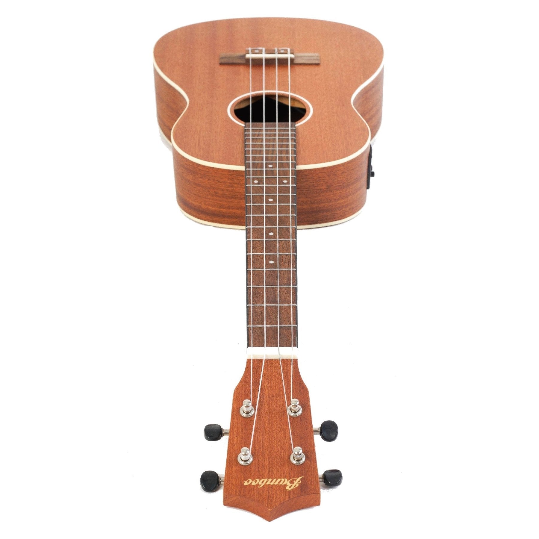 Ukelele Barítono Sapele Electroacústico - Incluye Funda Acolchada - Bamboo Música