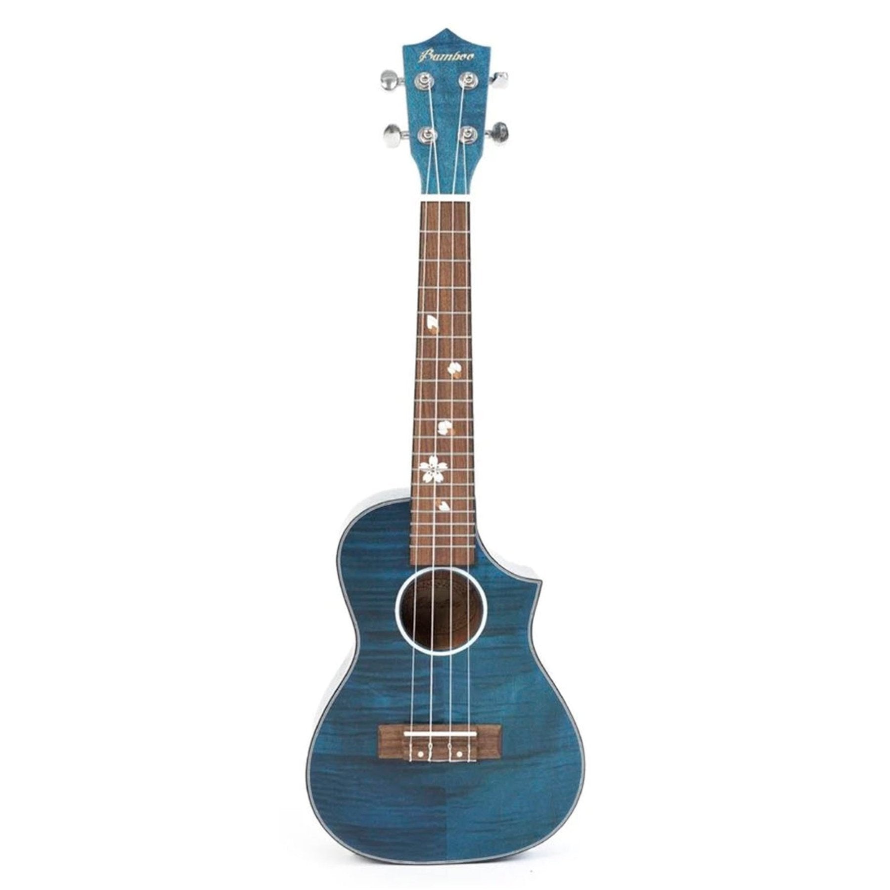 Ukelele Concierto Blossom Blue - Incluye Funda Acolchada - Bamboo Música