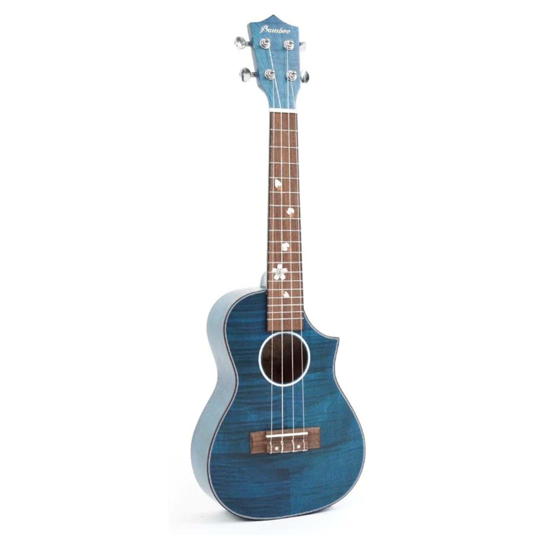 Ukelele Concierto Blossom Blue - Incluye Funda Acolchada - Bamboo Música