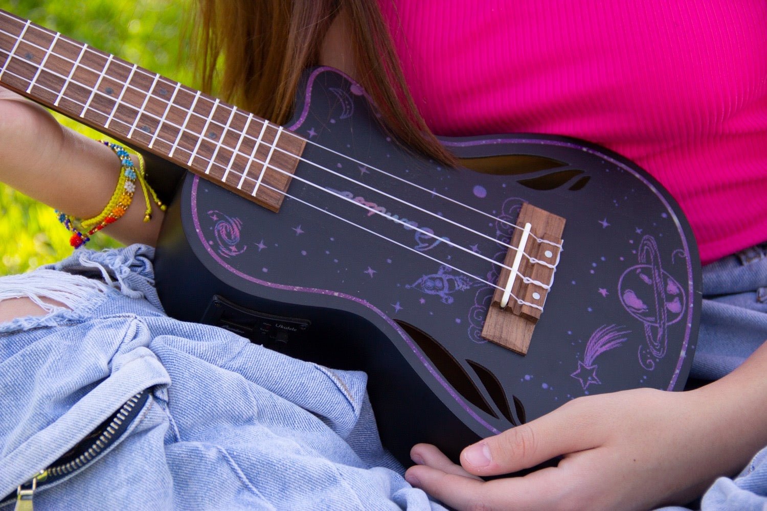 Ukelele Concierto Romina Go - Incluye Funda - Bamboo Música