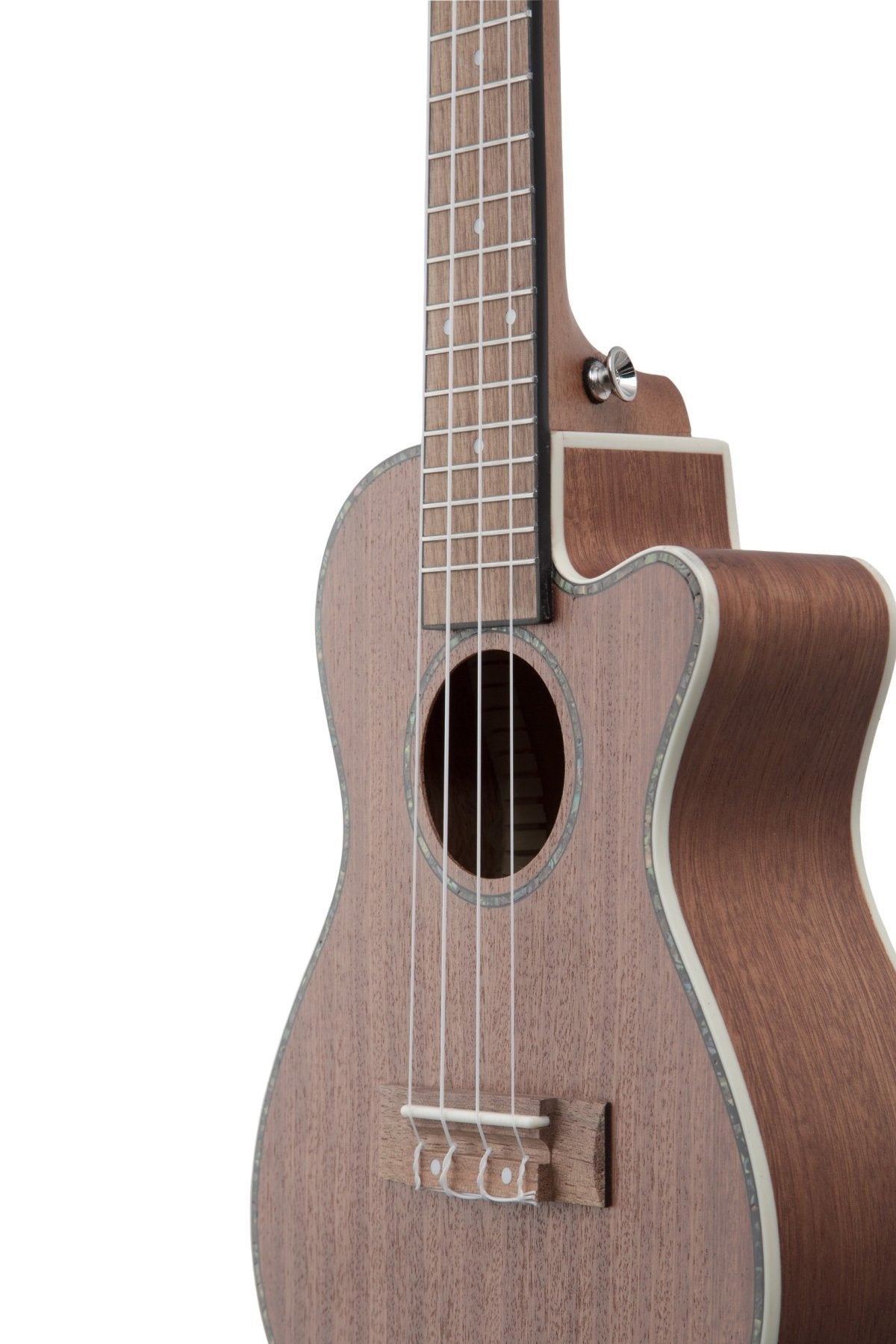 Ukelele Concierto Sapele con Corte - Incluye Funda Acolchada - Bamboo Música