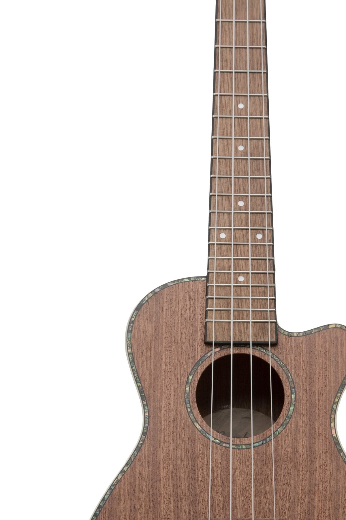 Ukelele Concierto Sapele con Corte - Incluye Funda Acolchada - Bamboo Música