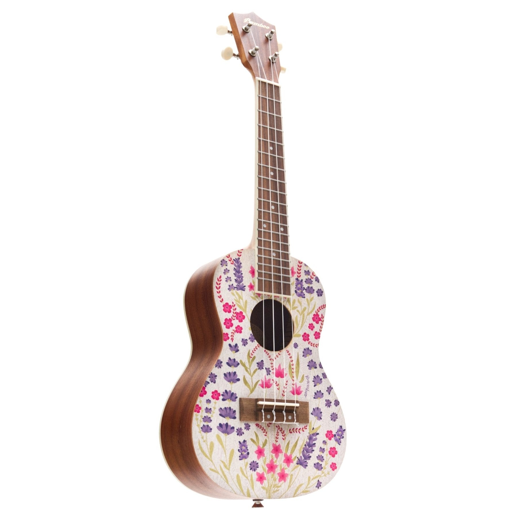 Ukelele Concierto Sapele Lavander - Incluye Funda - Bamboo Música