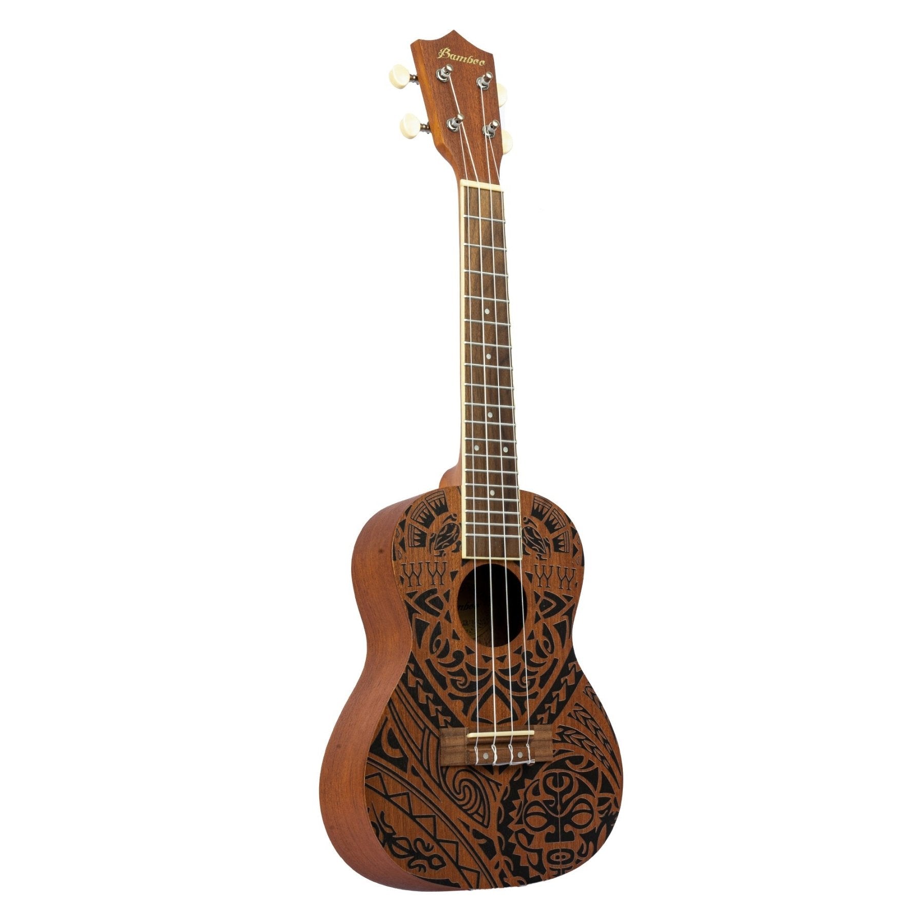 Ukelele Concierto Sapele Tribal - Incluye Funda - Bamboo Música