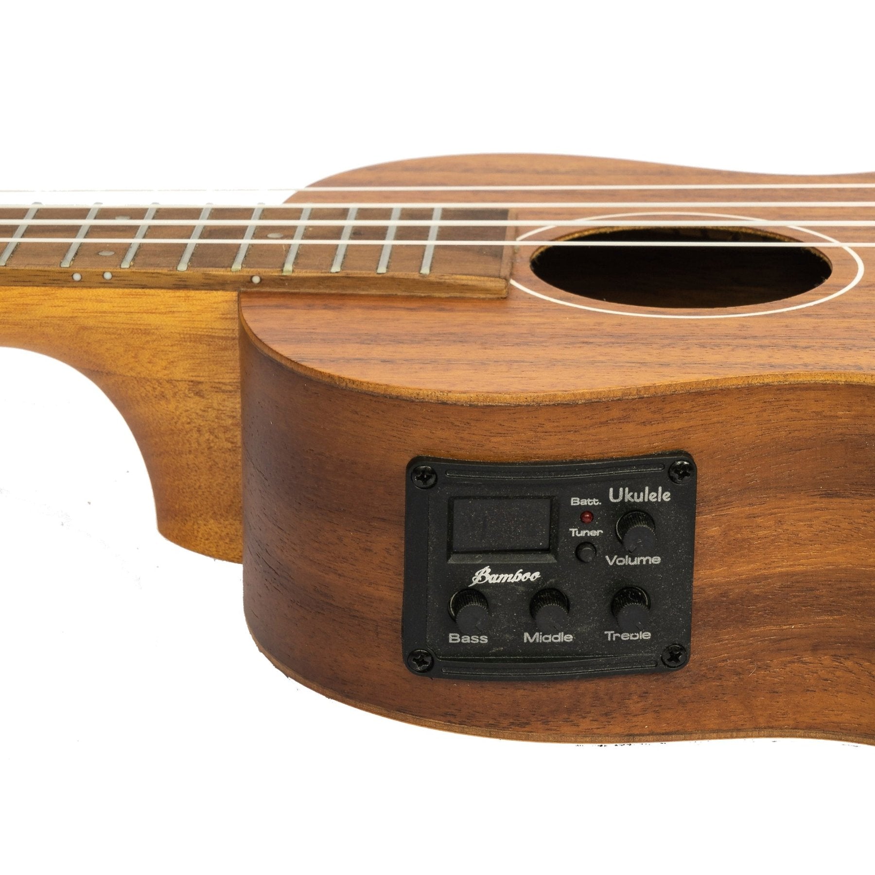Ukelele Electroacústico Tenor Koa – Outlet (Tapa Rota) - Bamboo Música