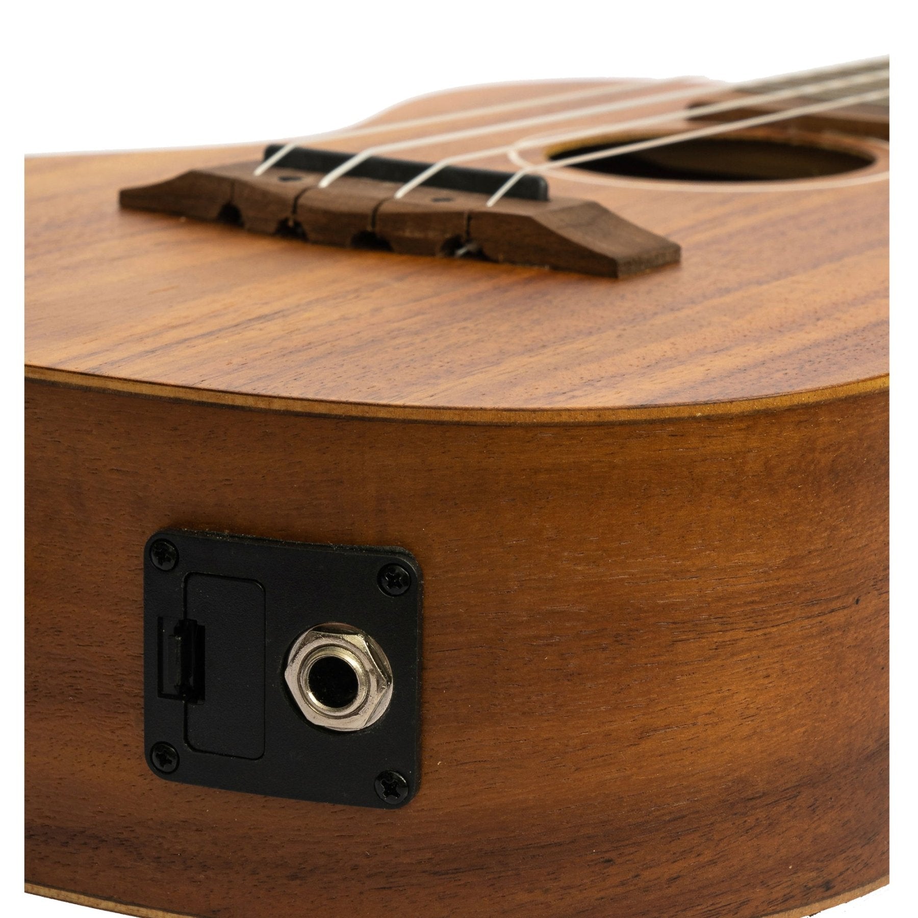 Ukelele Electroacústico Tenor Koa – Outlet (Tapa Rota) - Bamboo Música