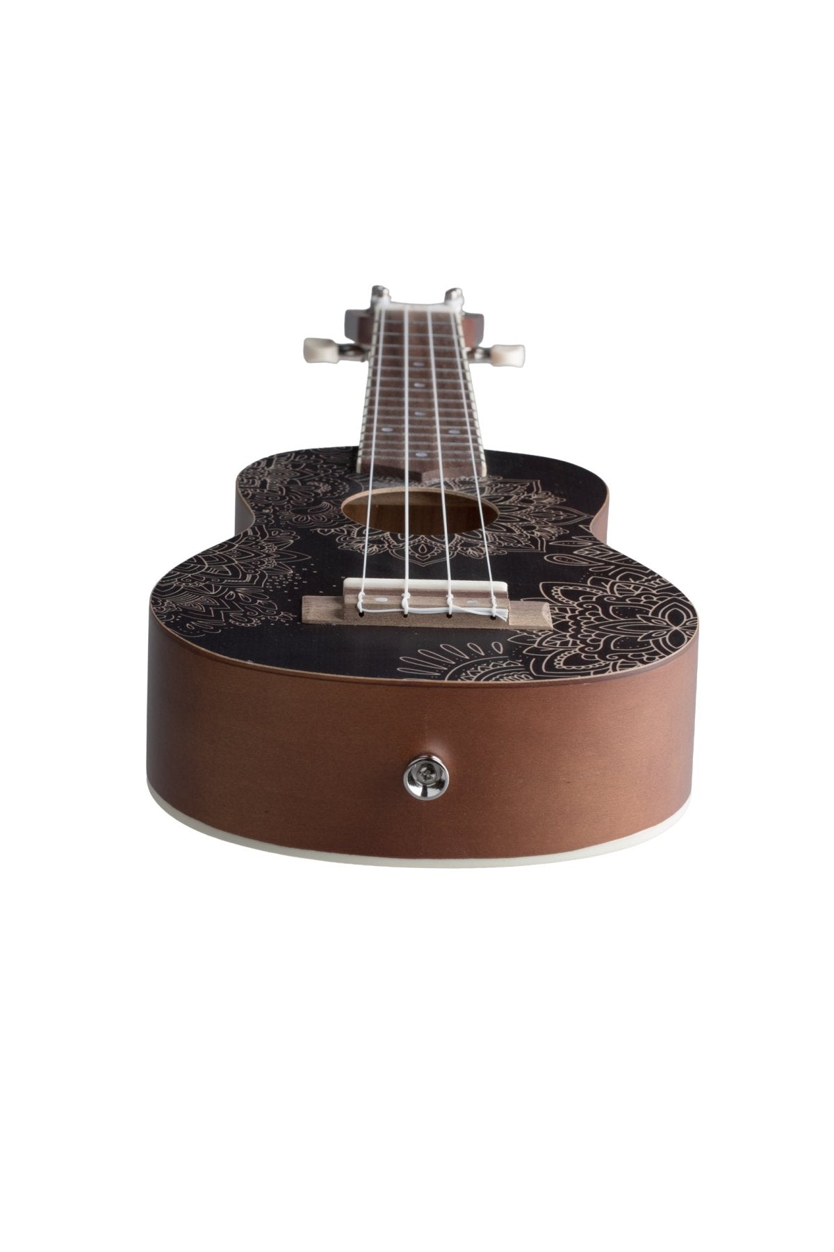 Ukelele Soprano Black Mandala - Incluye Funda - Bamboo Música