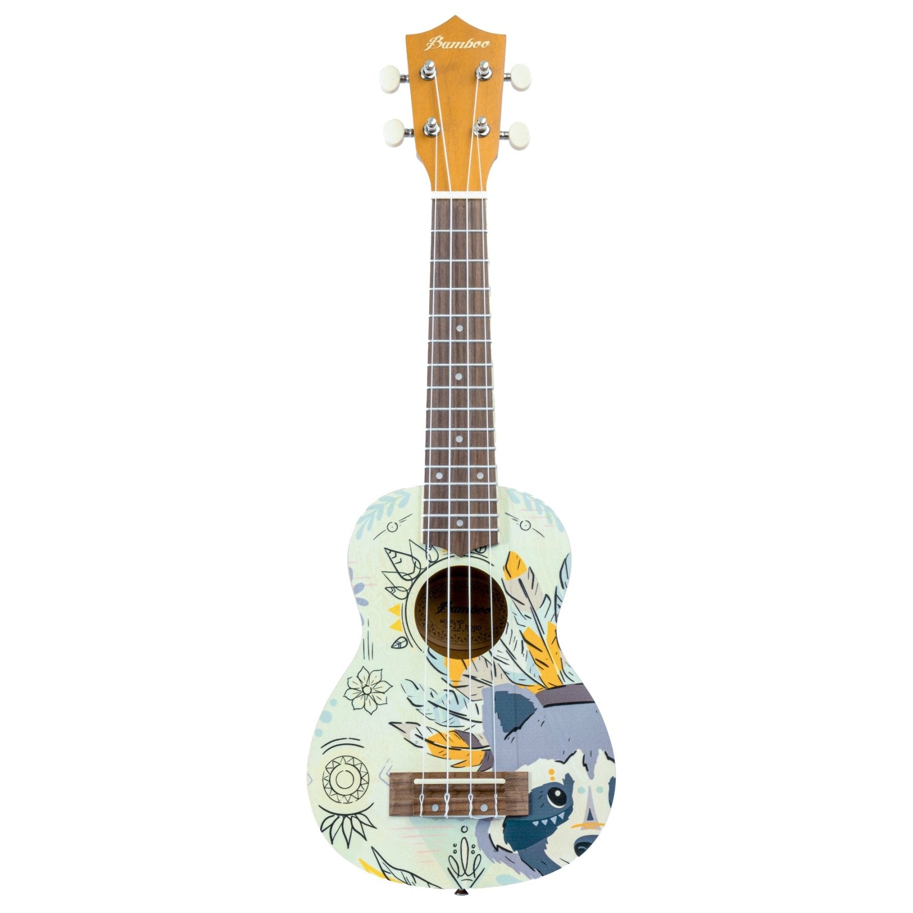 Ukelele Soprano Boho - Incluye Funda - Bamboo Música