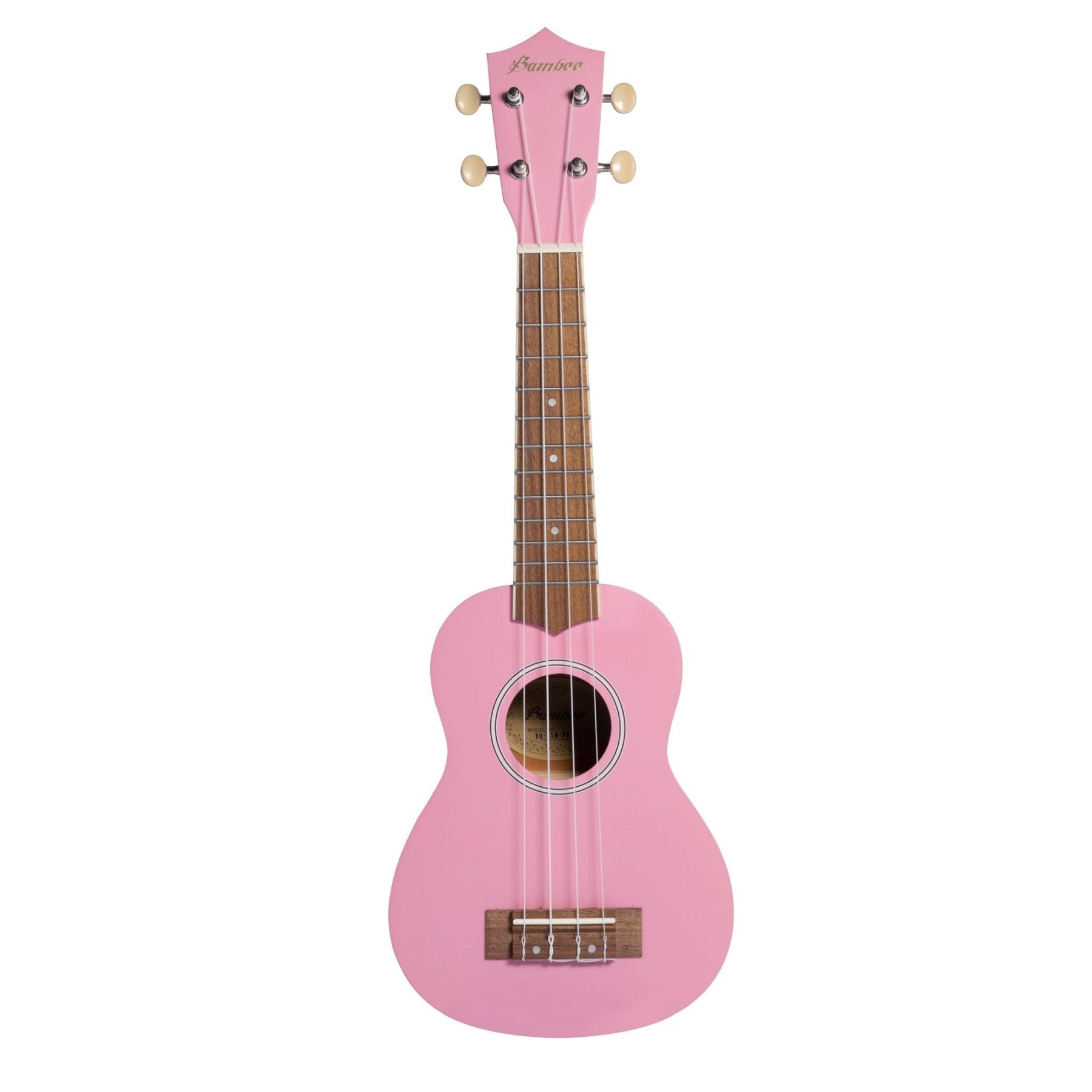 Ukelele Soprano Estudio Rosa - Incluye Funda - Bamboo Música