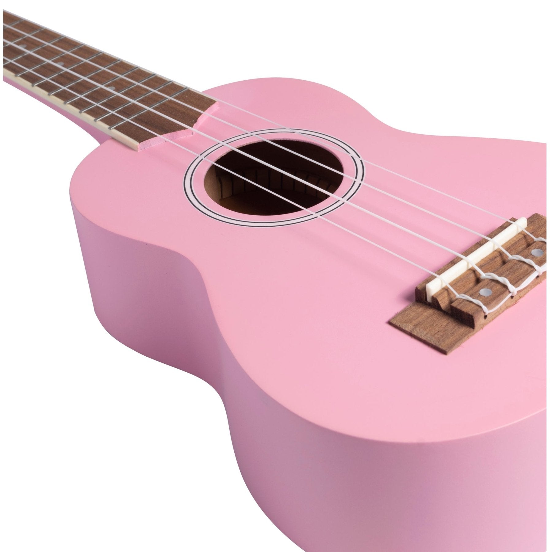 Ukelele Soprano Estudio Rosa - Incluye Funda - Bamboo Música