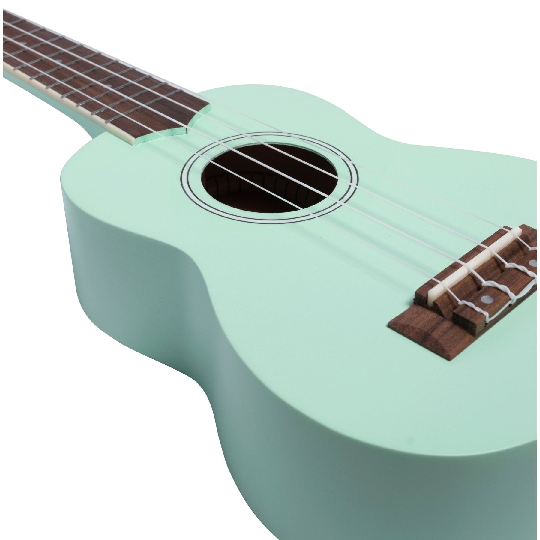 Ukelele Soprano Estudio Verde Agua - Incluye Funda - Bamboo Música